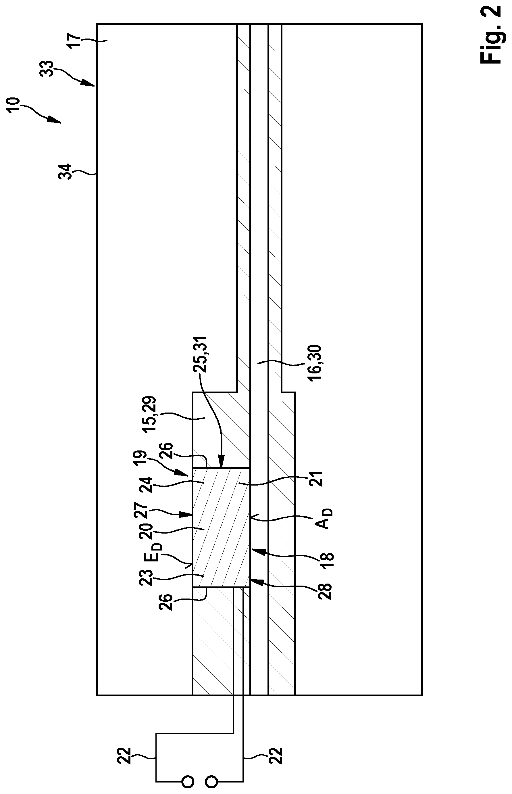 Patent US12317928 Figure 2 – Vaporizer cartridge and inhaler comprising such a vaporizer cartridge