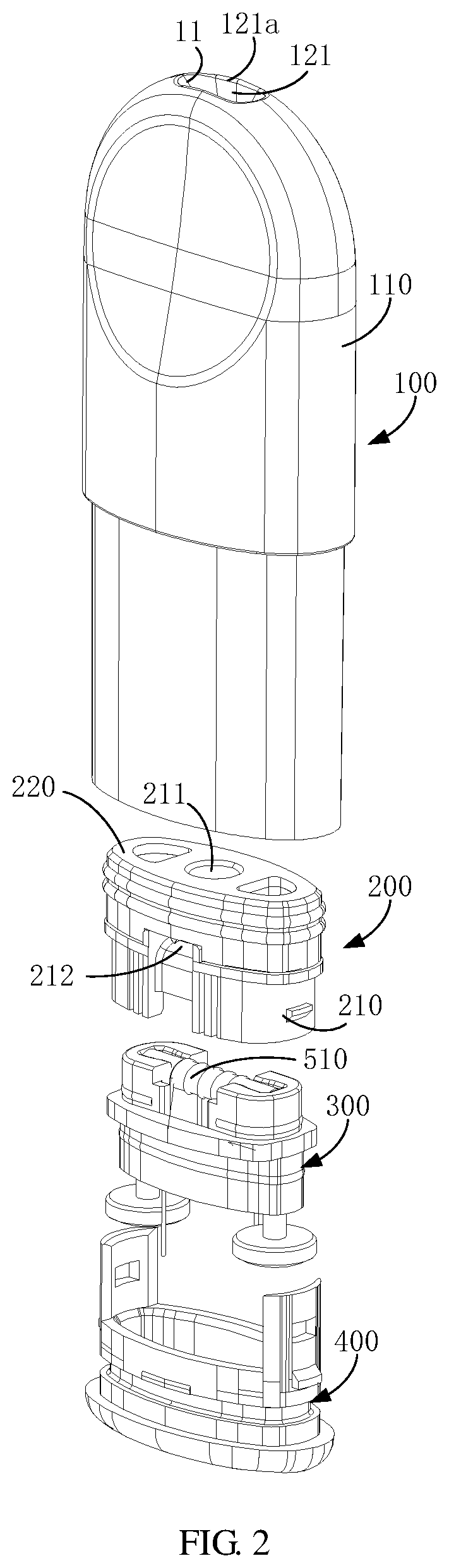 Patent US12317932 Figure 2 – Atomizer and electronic atomizing device having the same