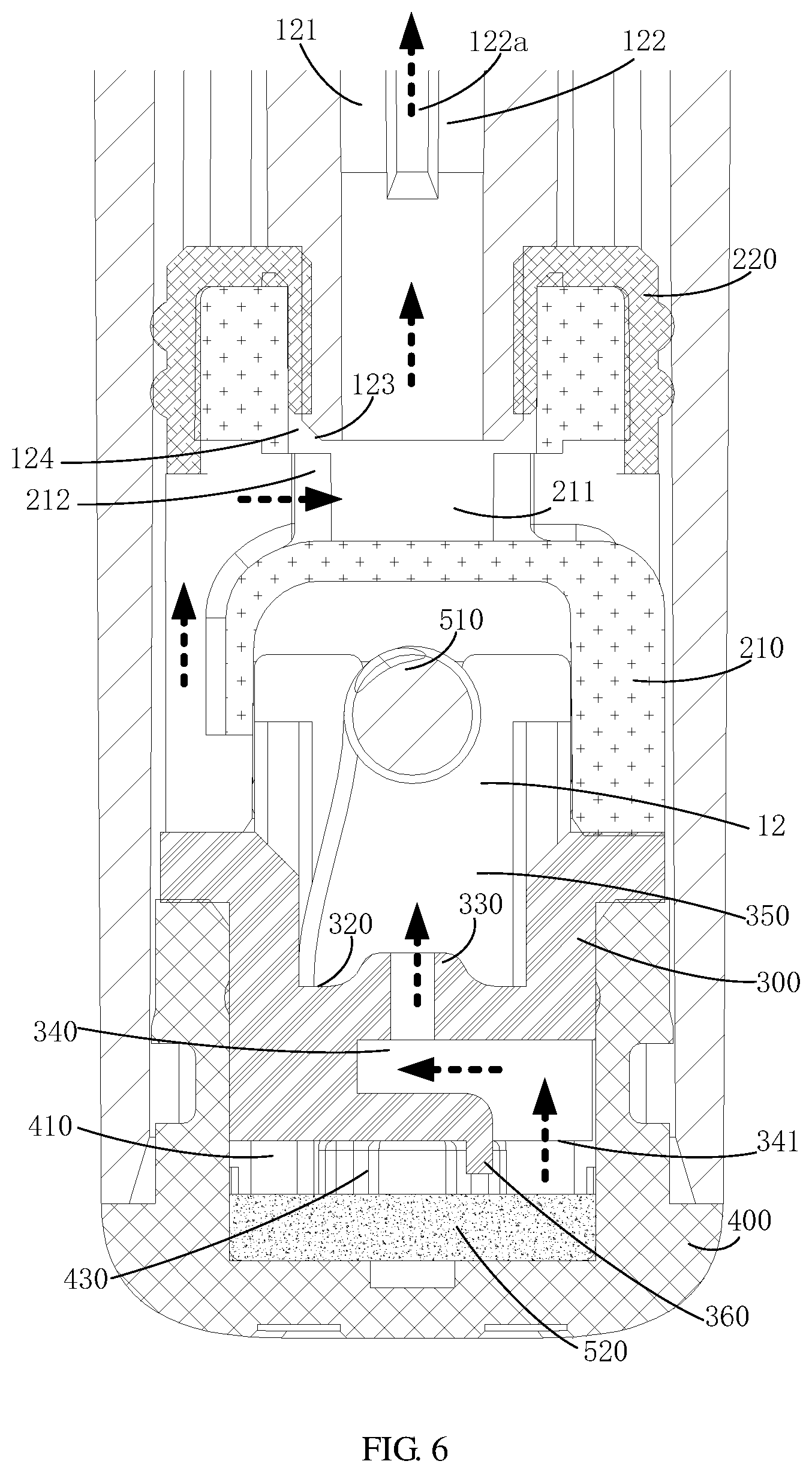 Patent US12317932 Figure 6 – Atomizer and electronic atomizing device having the same