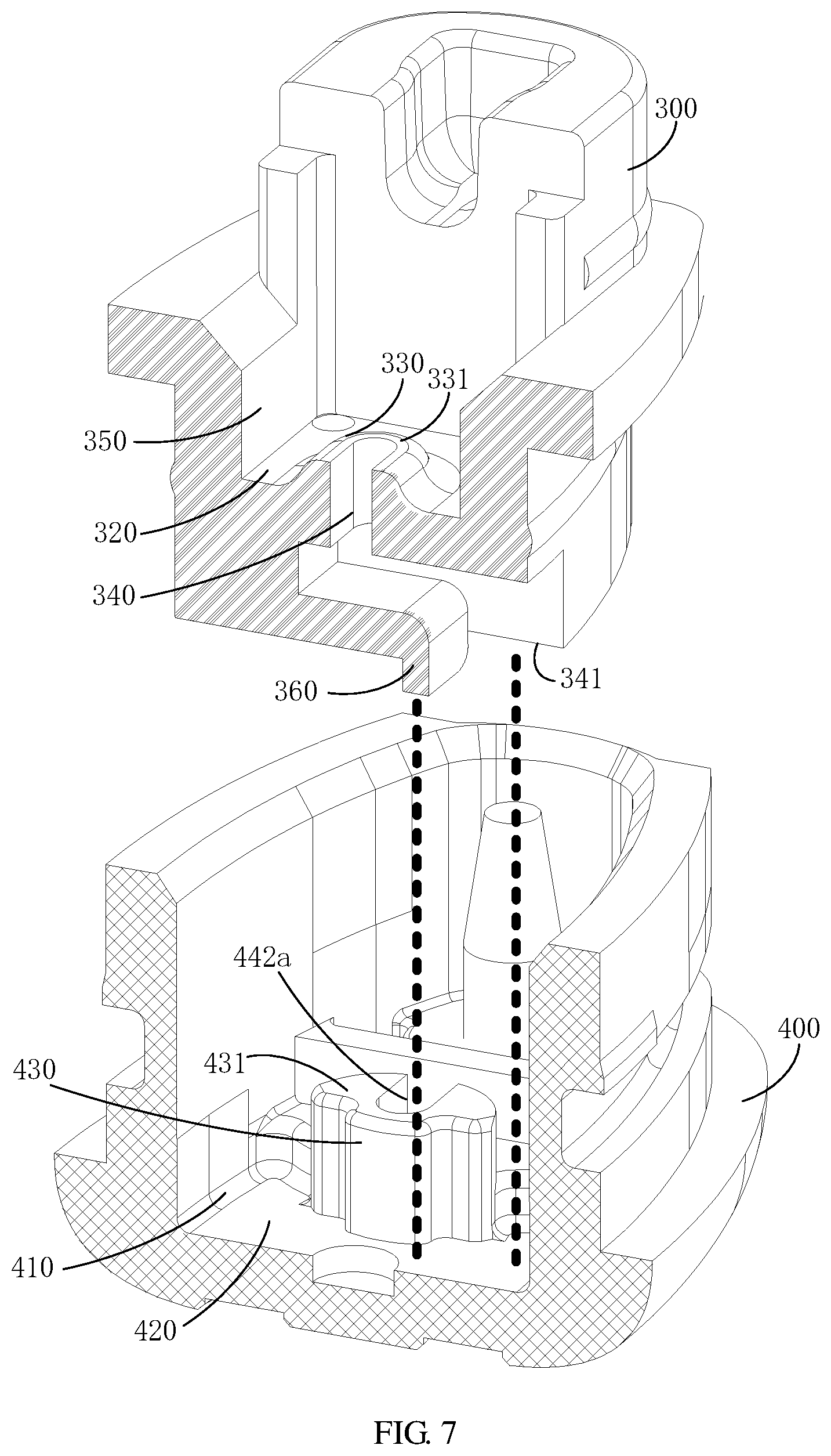 Patent US12317932 Figure 7 – Atomizer and electronic atomizing device having the same