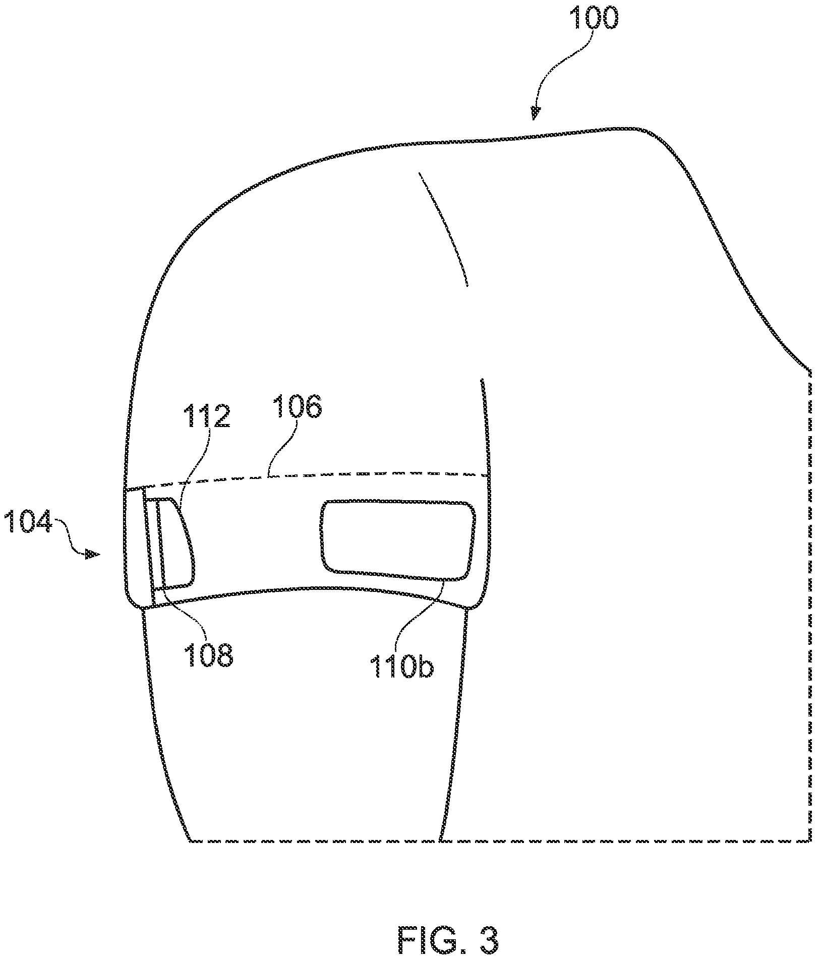 Patent US12317940 Figure 3 – Blood flow restriction sportswear garment