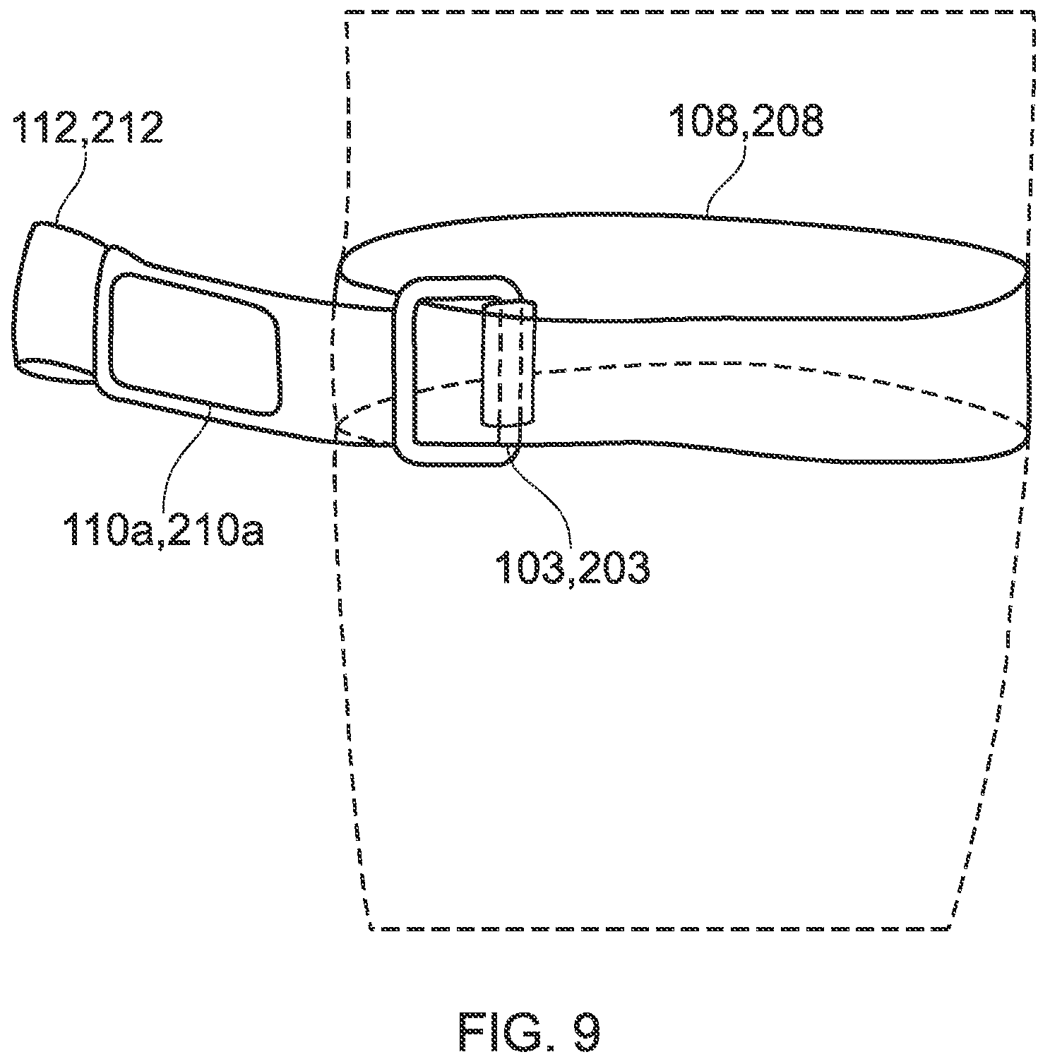 Patent US12317940 Figure 9 – Blood flow restriction sportswear garment