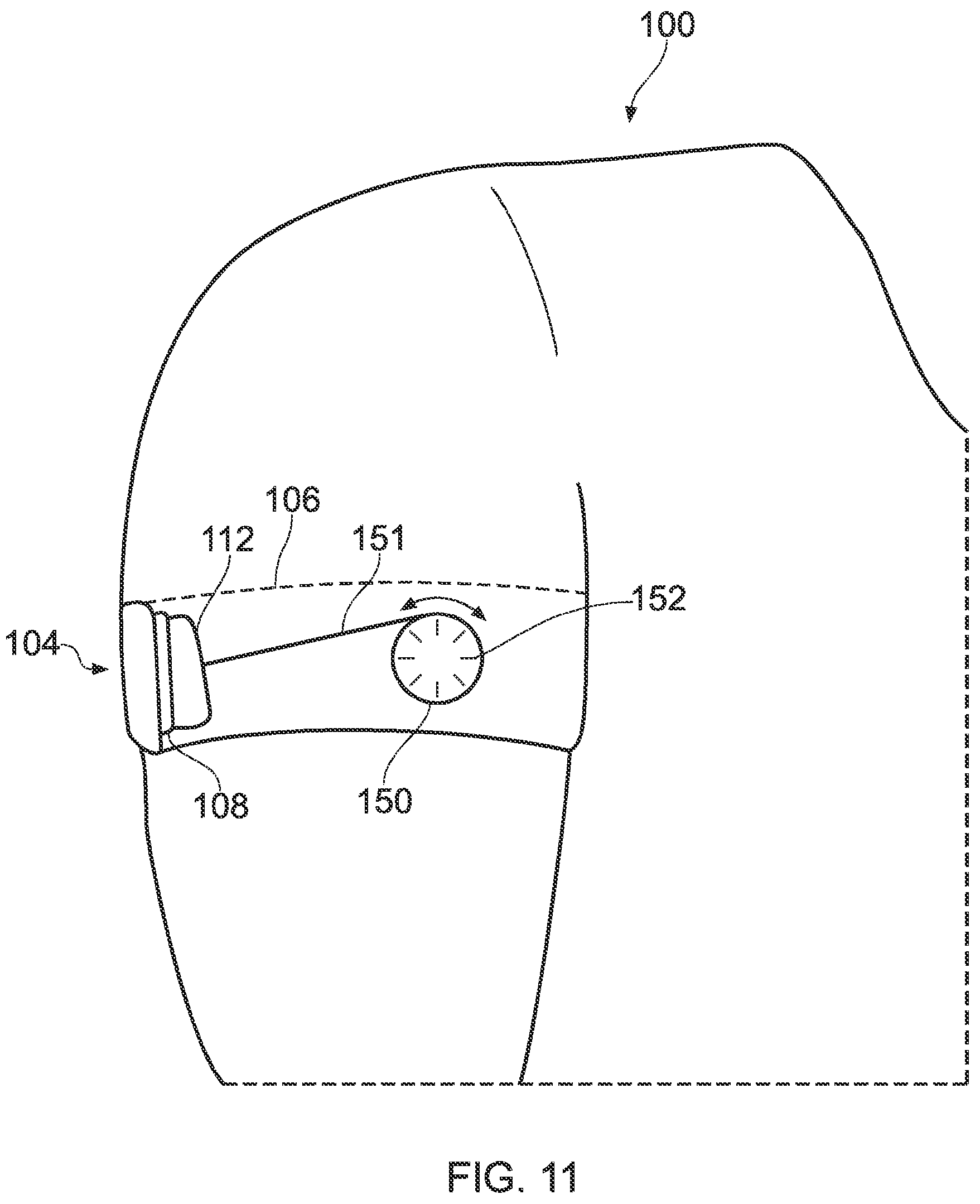 Patent US12317940 Figure 11 – Blood flow restriction sportswear garment