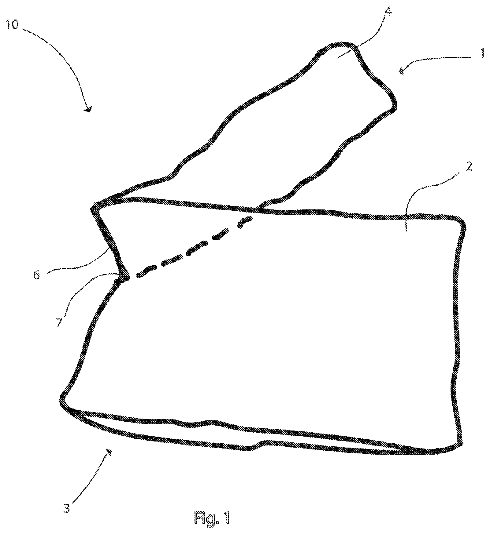 Patent US12317943 Figure 1 – One-piece looped scarf