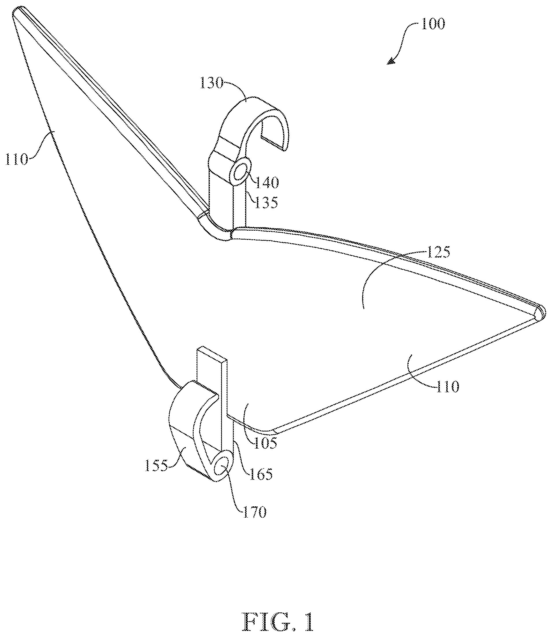 Patent US12317944 Figure 1 – Clip assembly for a necktie