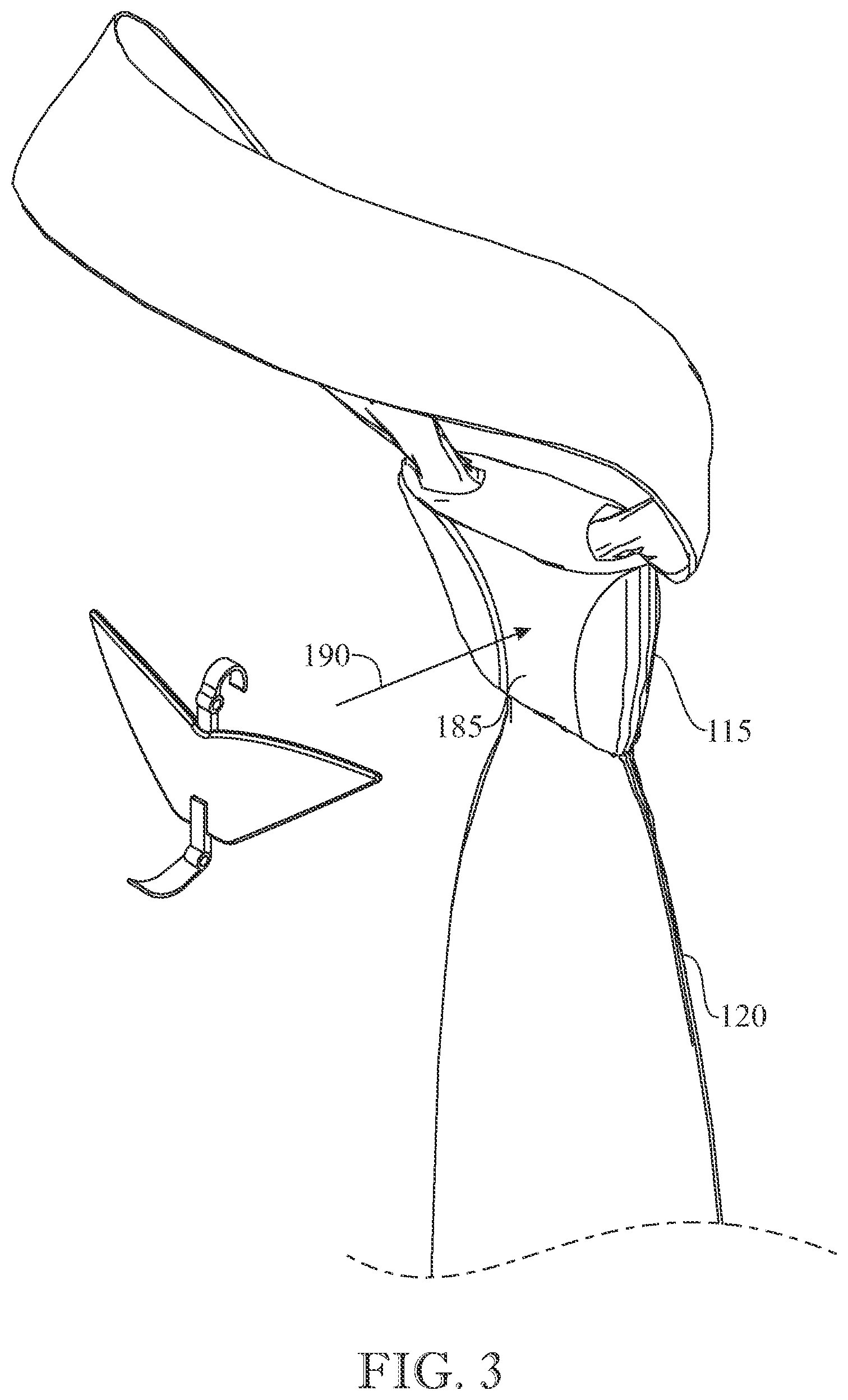 Patent US12317944 Figure 3 – Clip assembly for a necktie