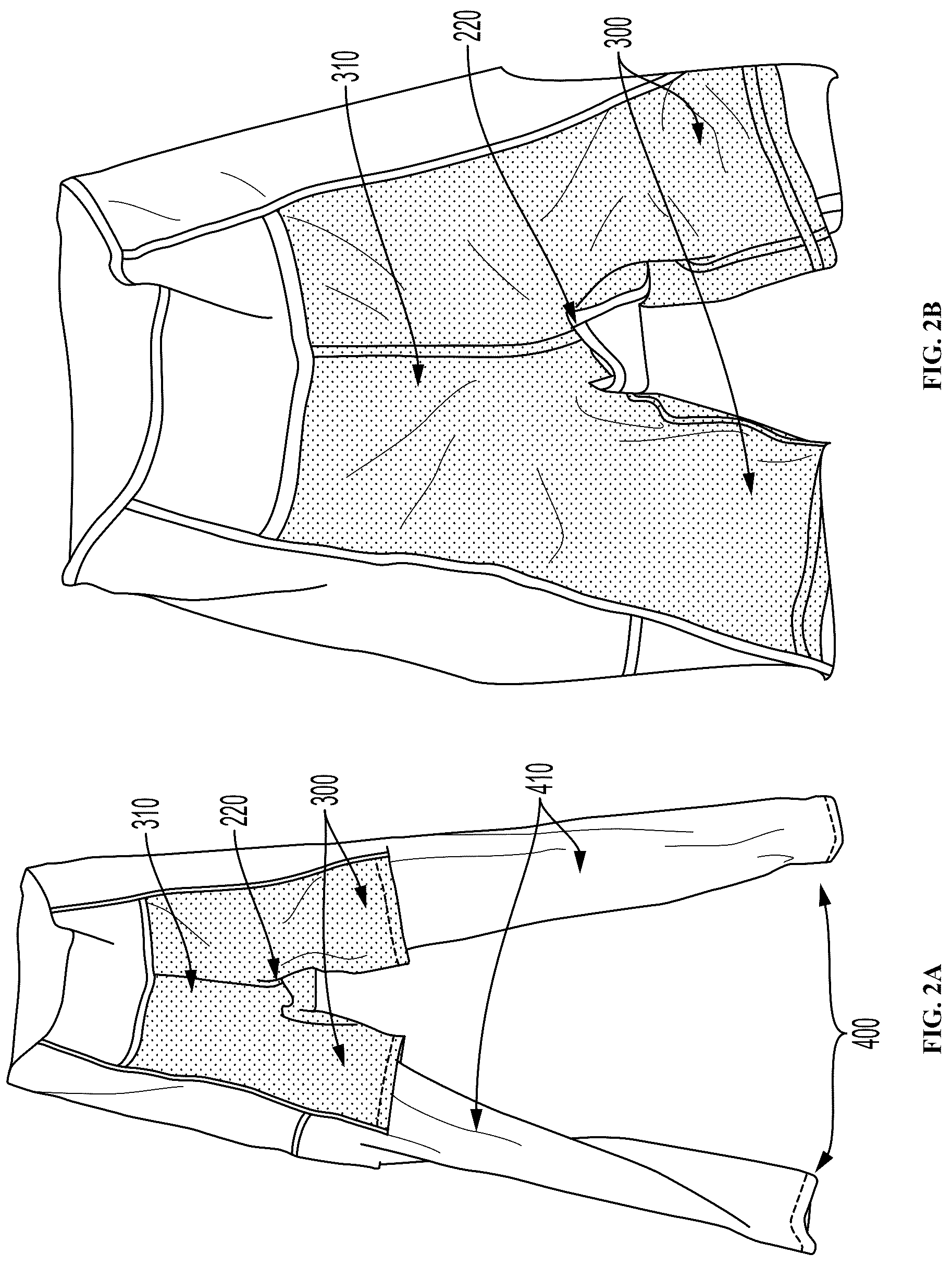 Patent US12317945 Figure 2 – Athletic garment with a pocket for a chamois