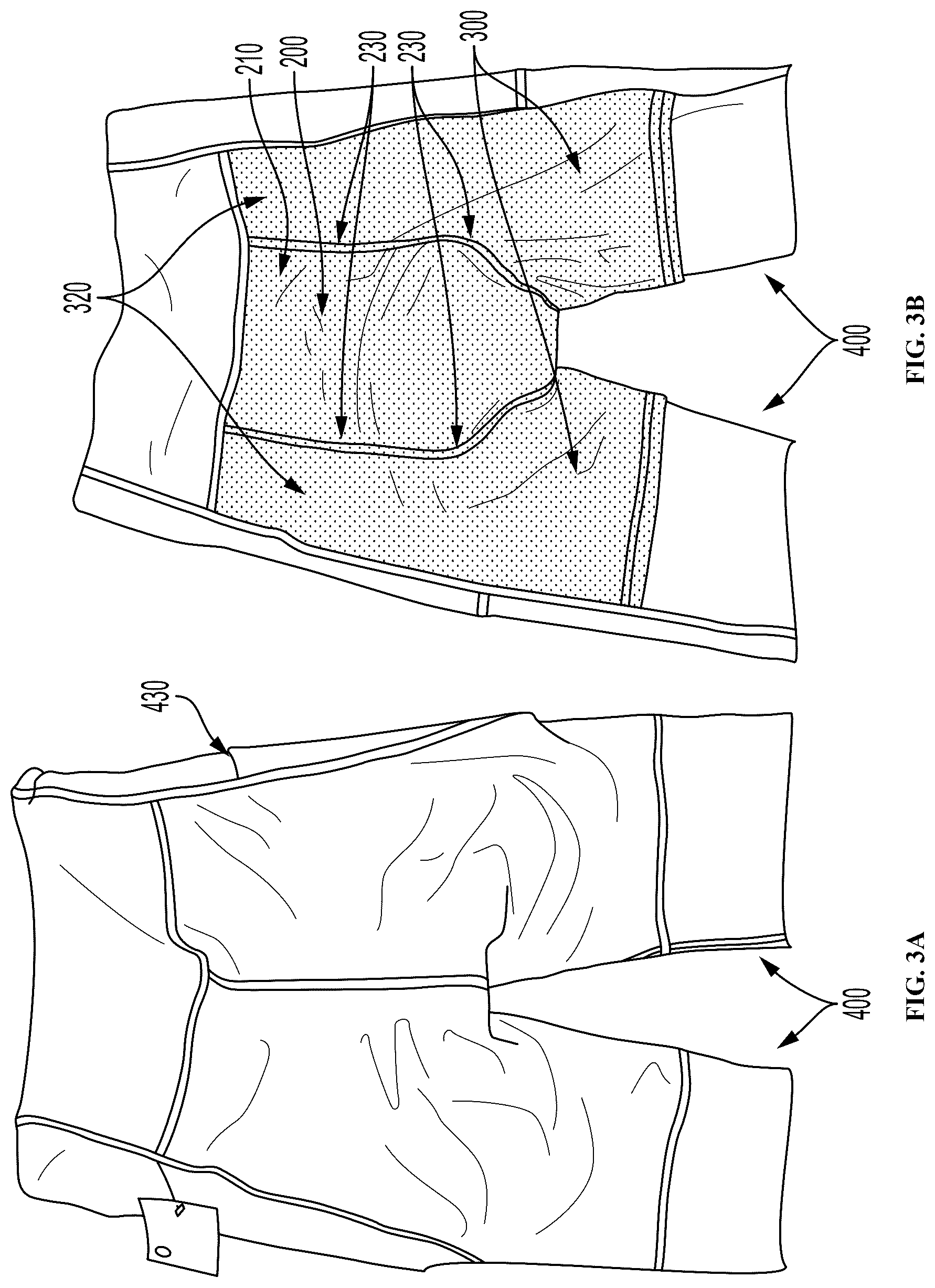 Patent US12317945 Figure 3 – Athletic garment with a pocket for a chamois