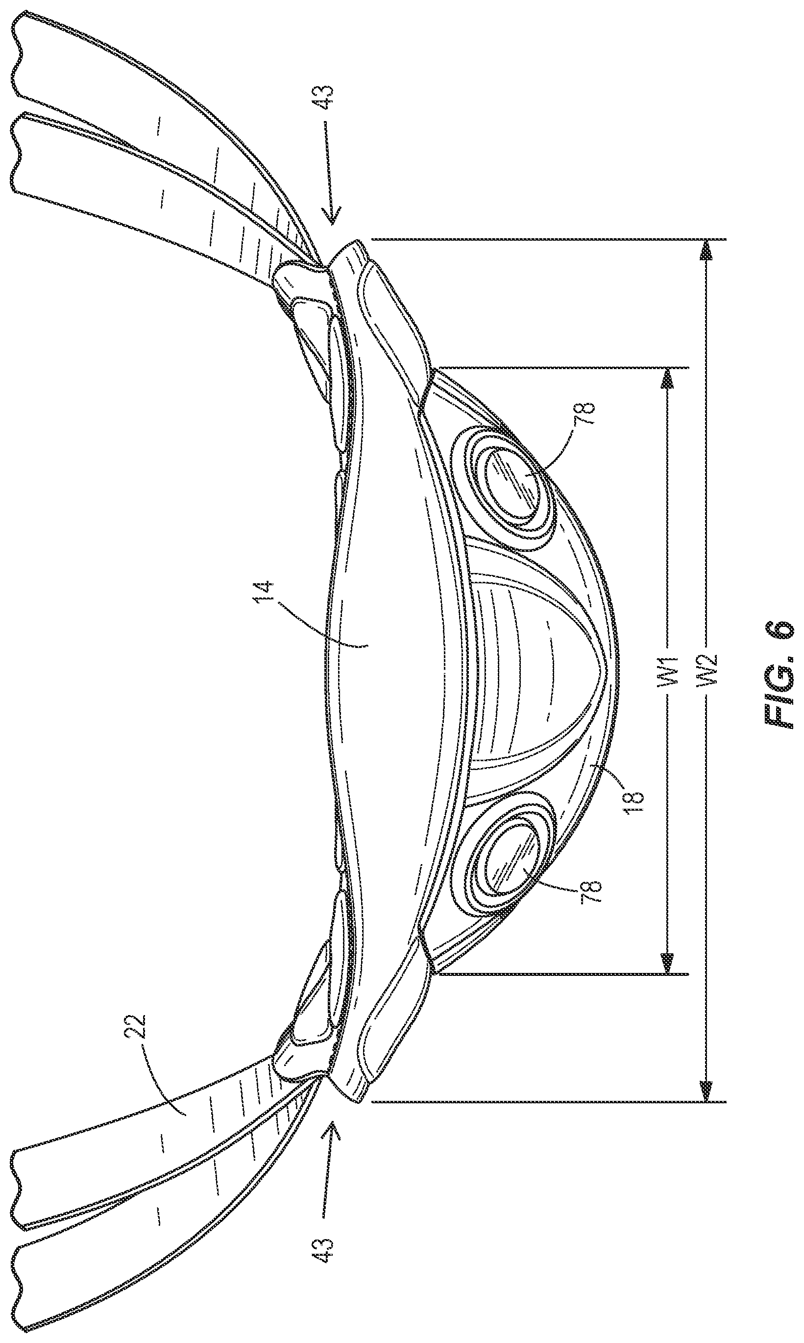 Patent US12317946 Figure 6 – Protective sports helmet chinstrap assembly