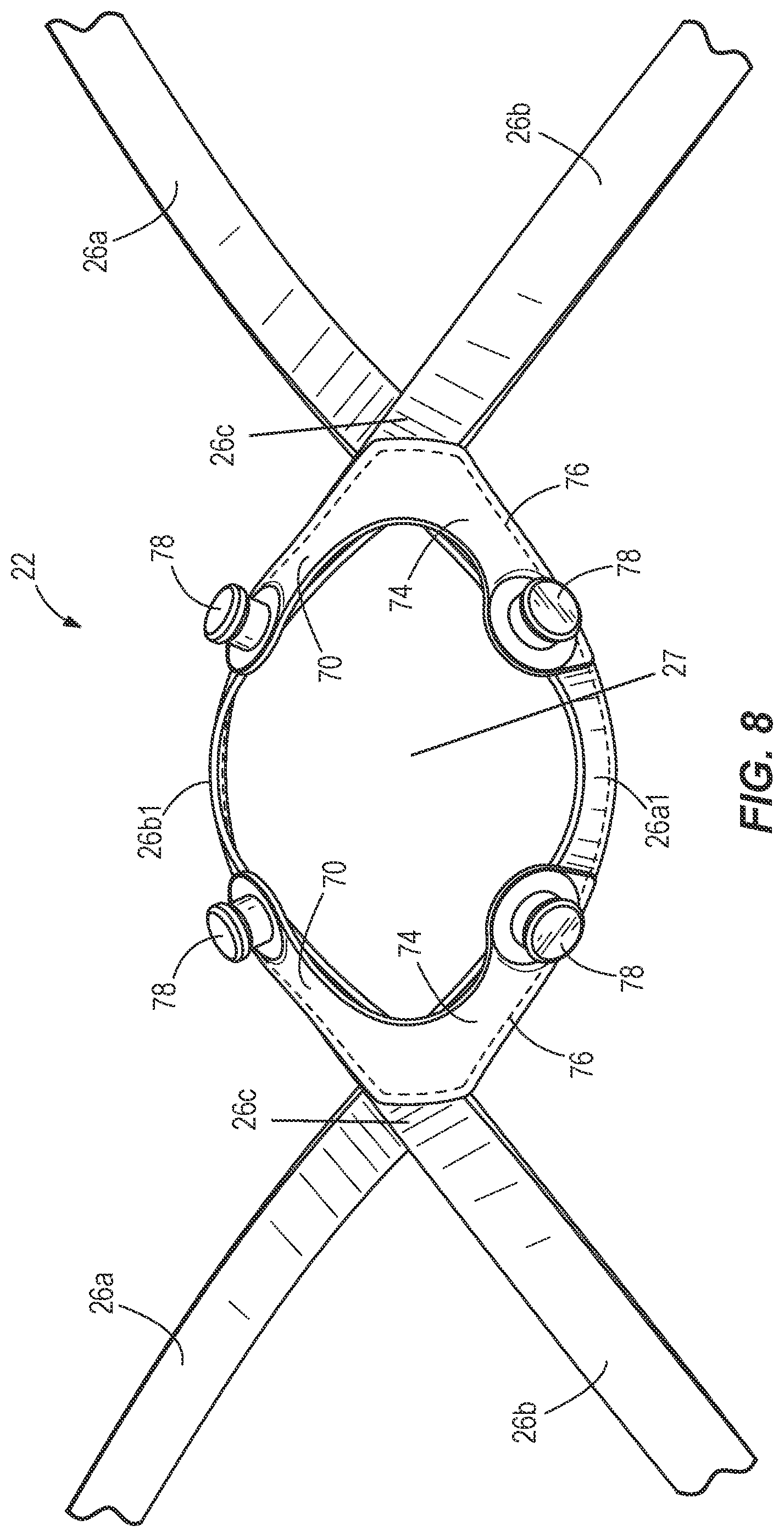Patent US12317946 Figure 8 – Protective sports helmet chinstrap assembly