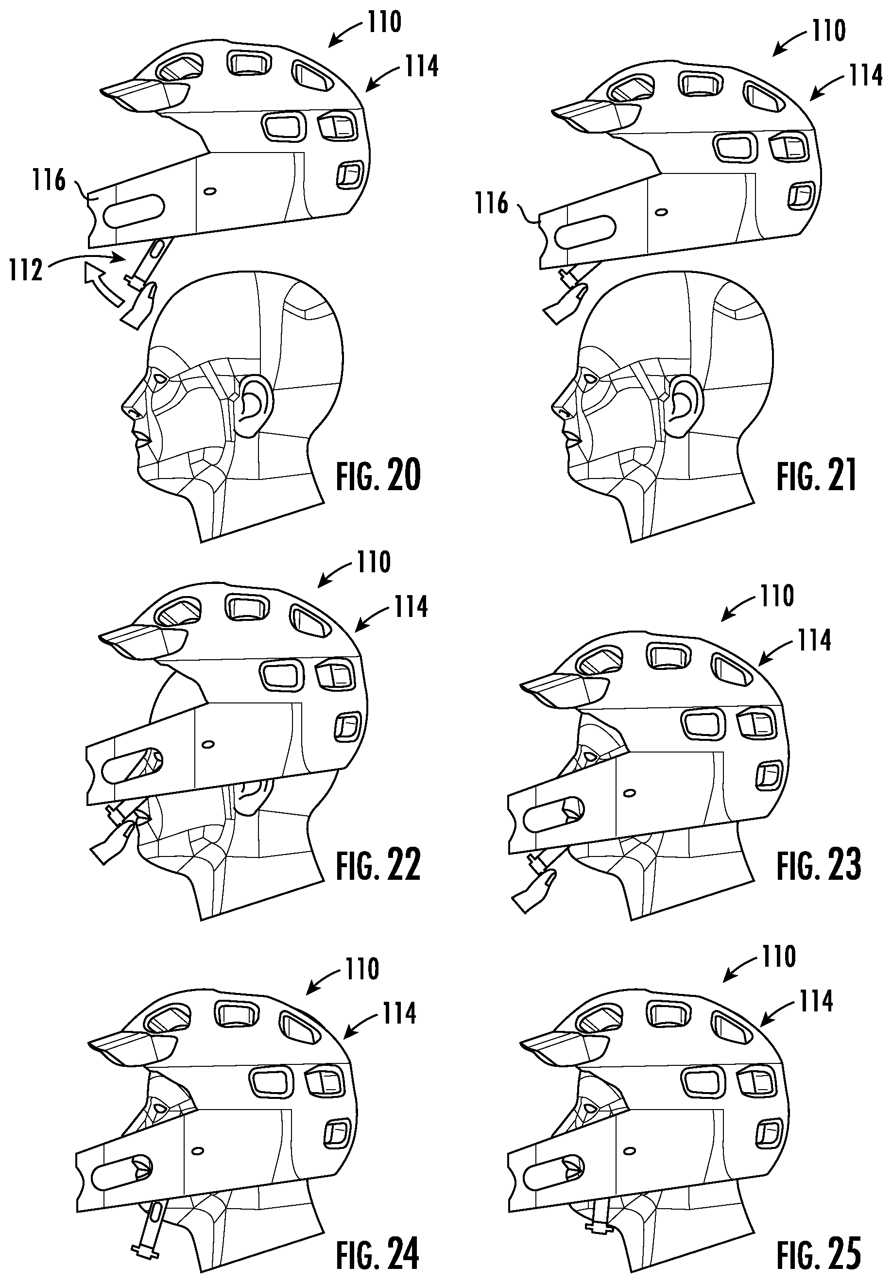 Patent US12317947 Figure 4 – Helmet and chin strap