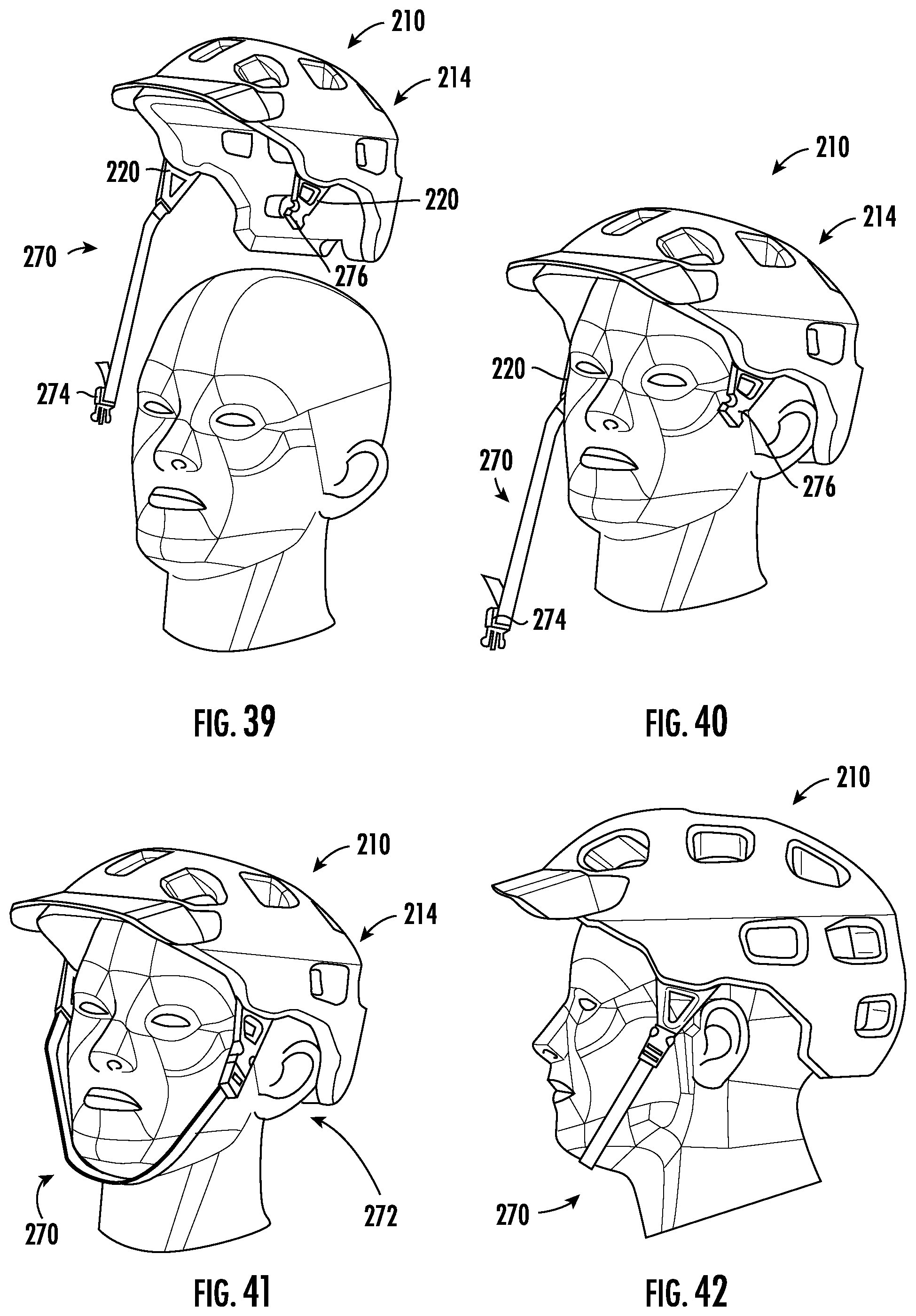 Patent US12317947 Figure 8 – Helmet and chin strap