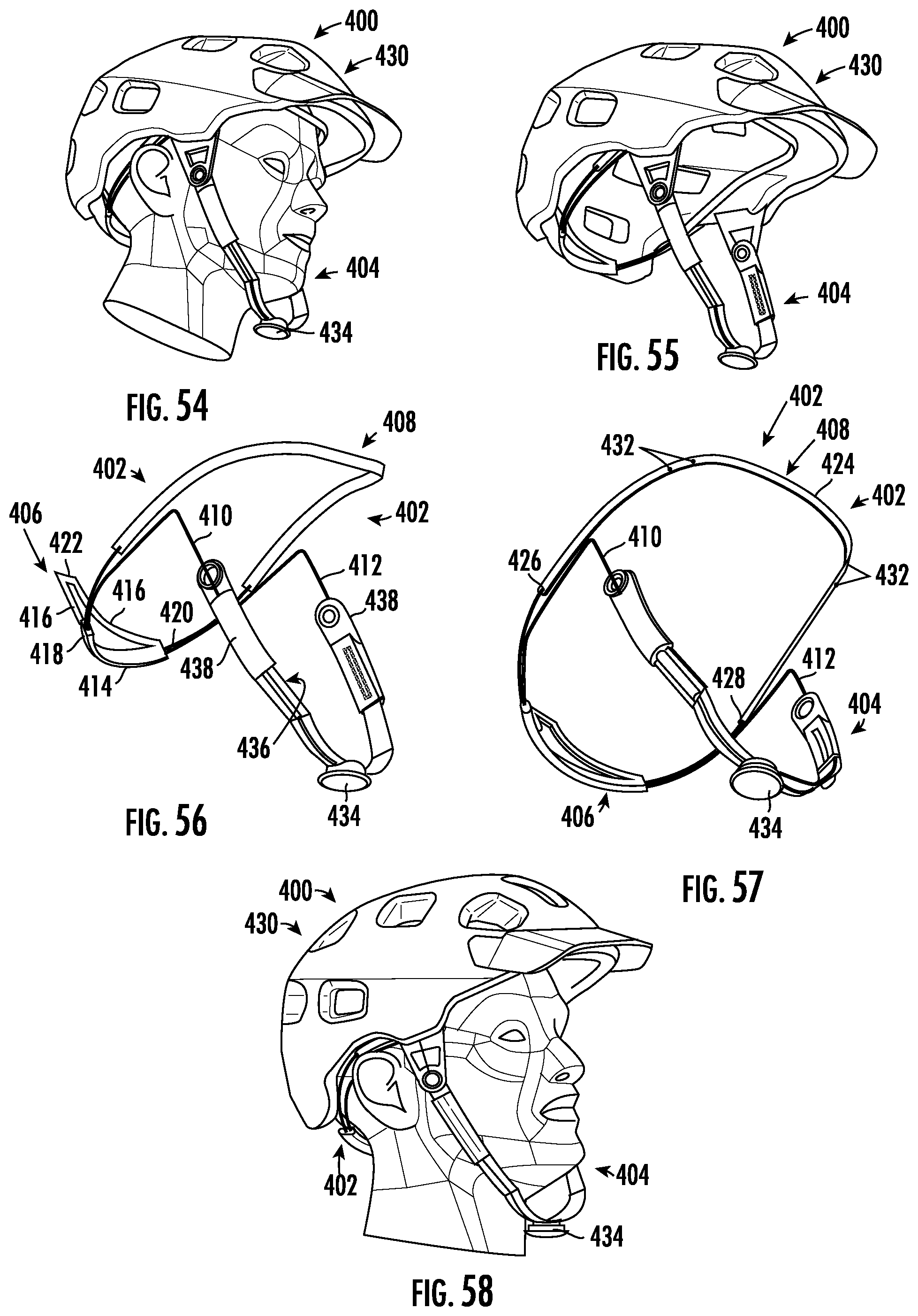 Patent US12317947 Figure 12 – Helmet and chin strap