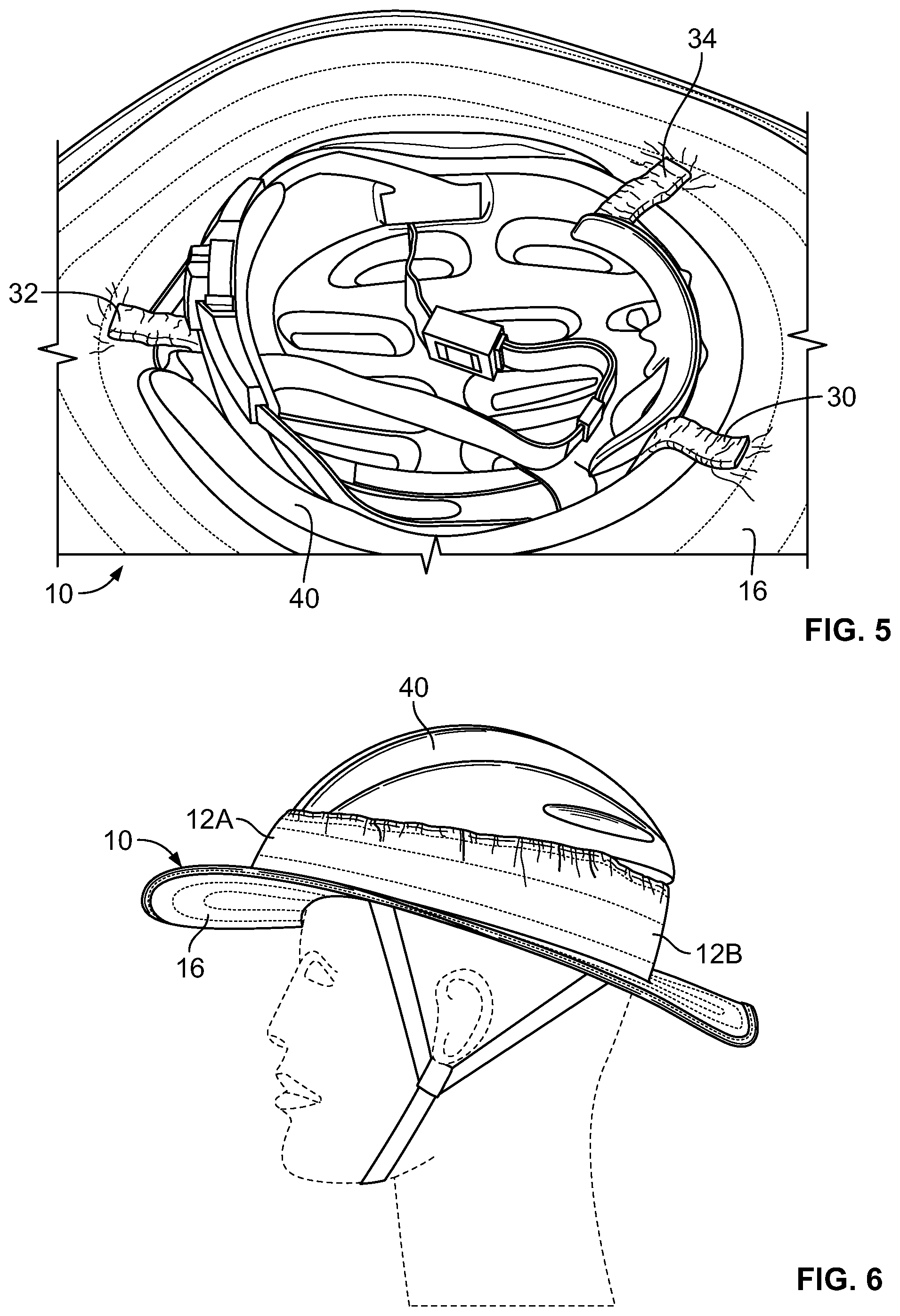 Patent US12317948 Figure 3 – Brim for attaching to headgear