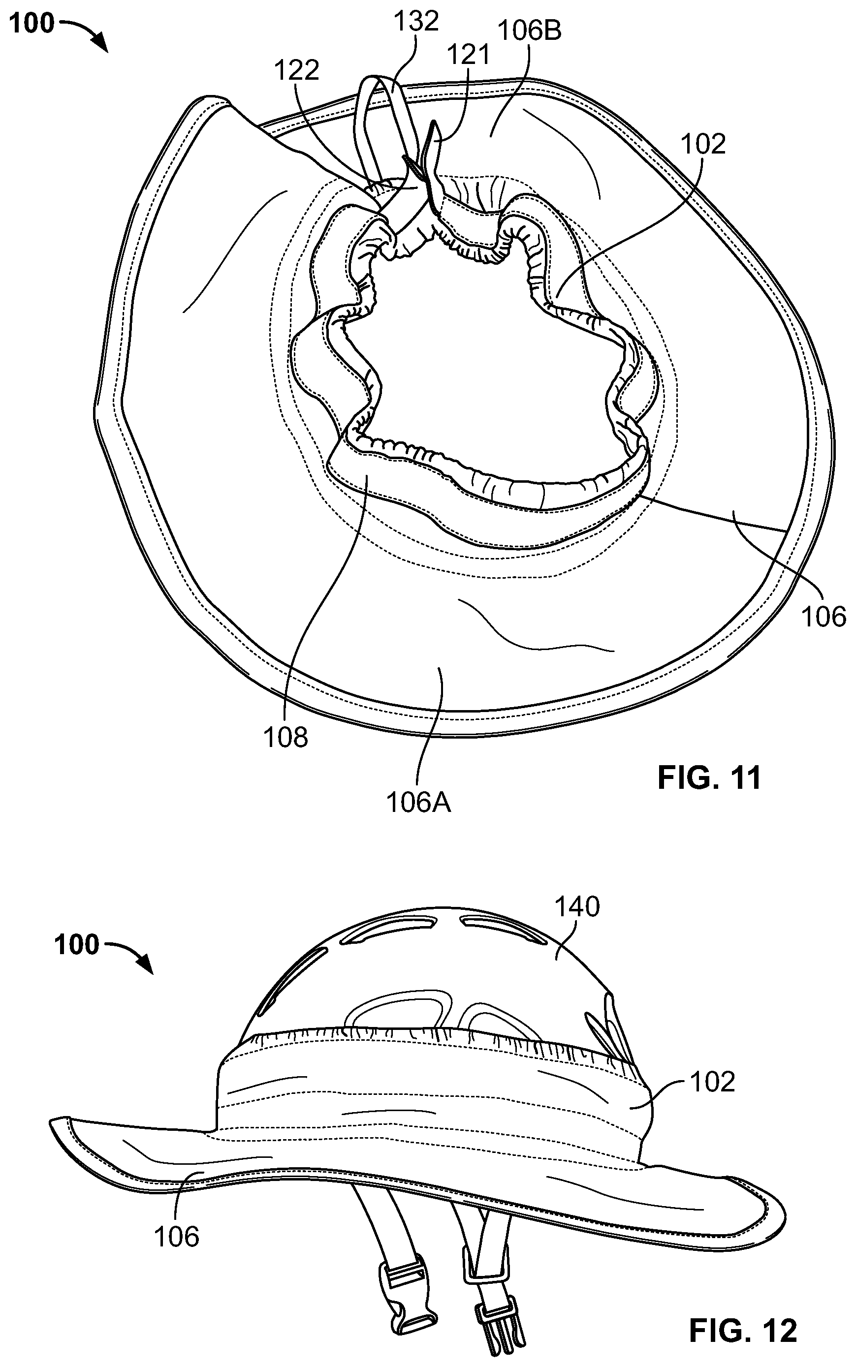 Patent US12317948 Figure 6 – Brim for attaching to headgear