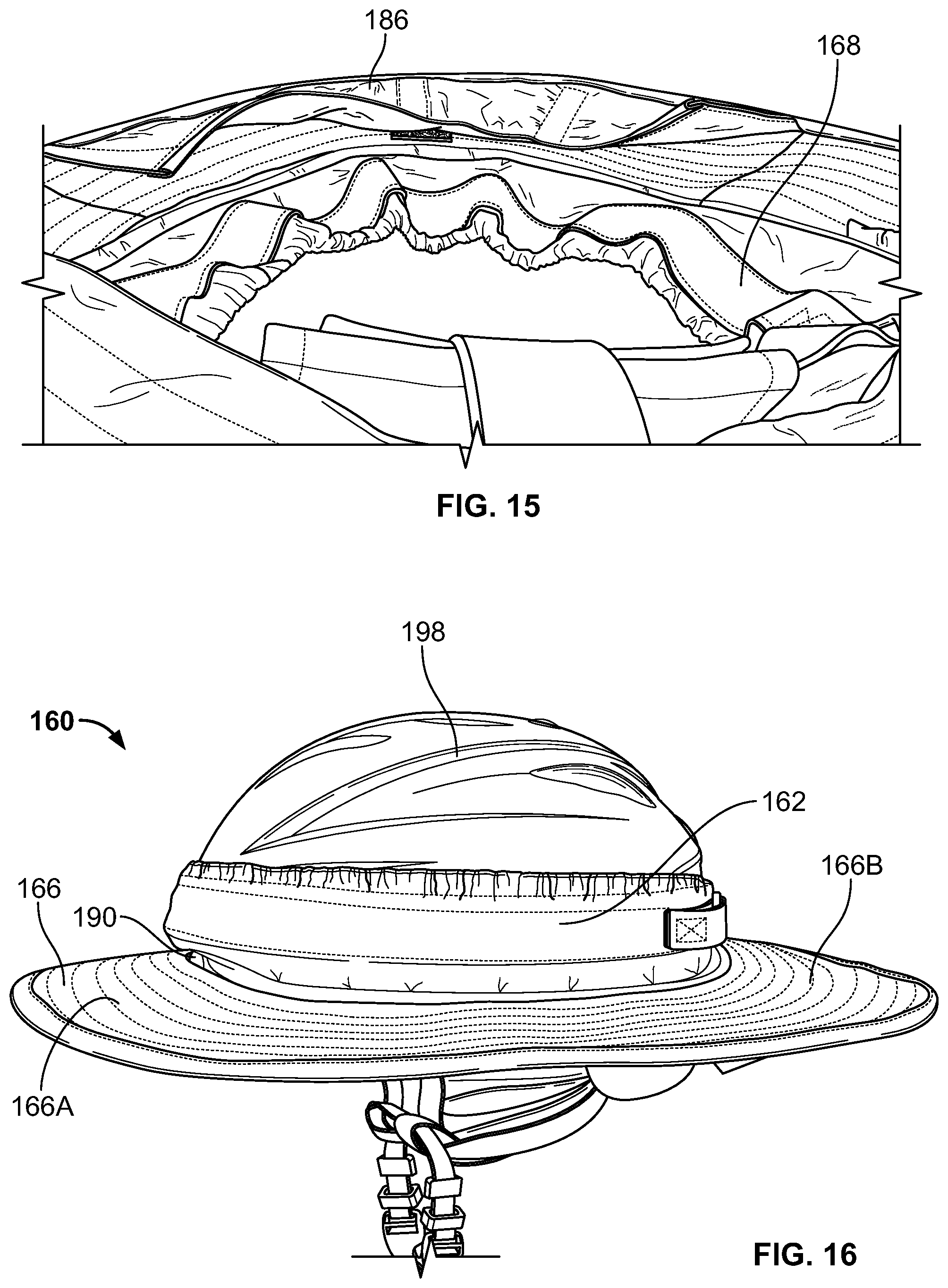 Patent US12317948 Figure 8 – Brim for attaching to headgear