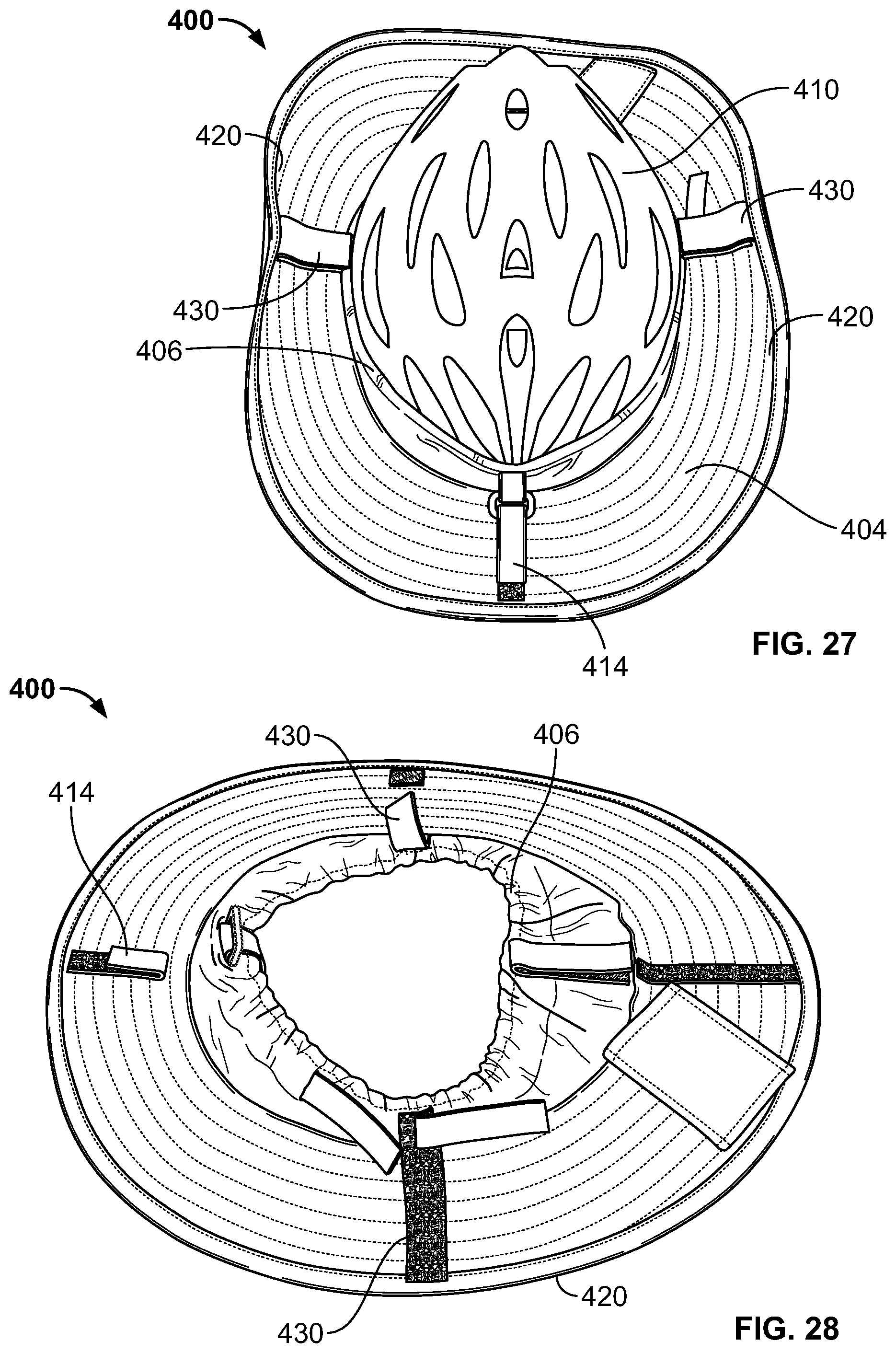 Patent US12317948 Figure 14 – Brim for attaching to headgear