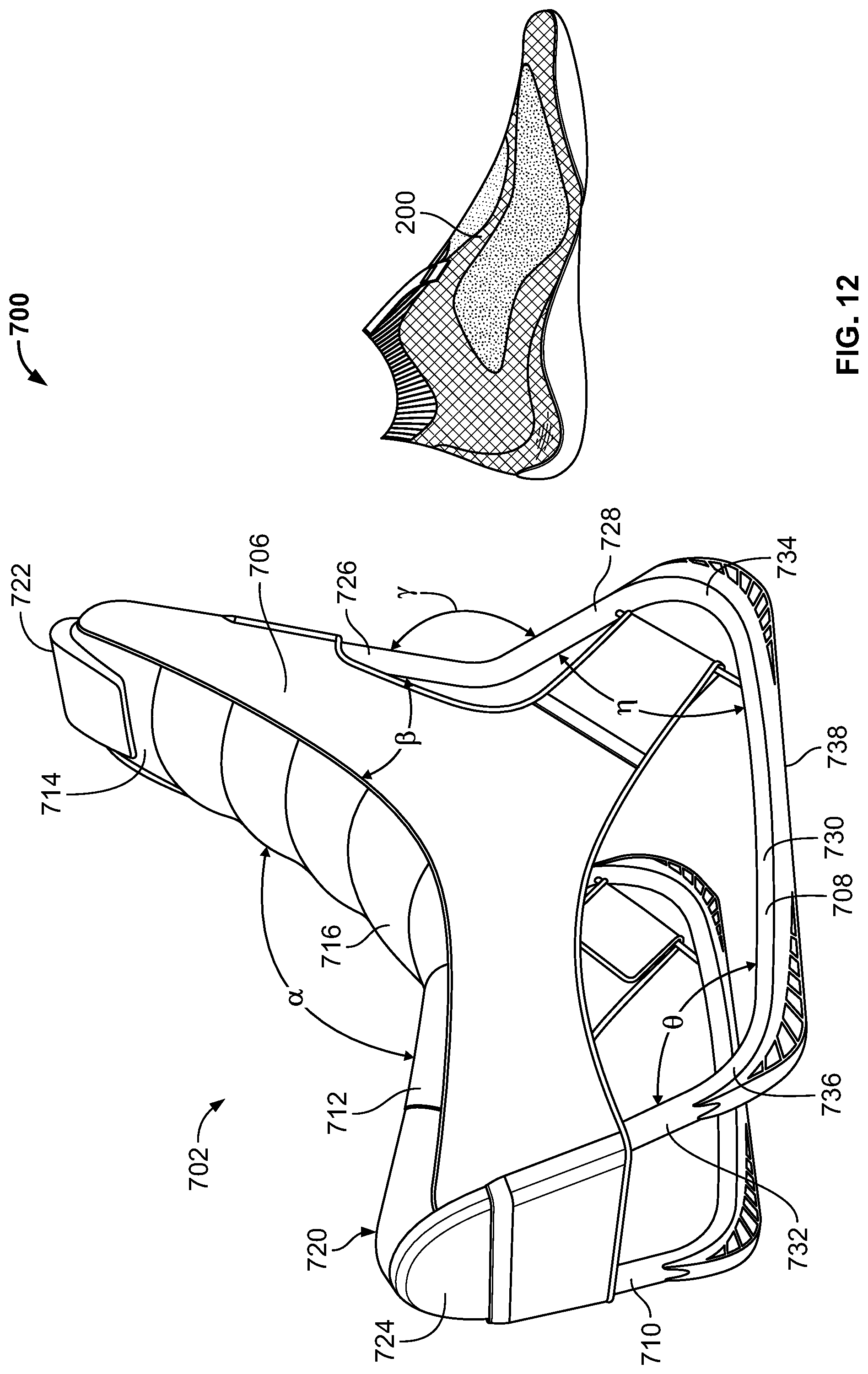 Patent US12317949 Figure 12 – Article of footwear
