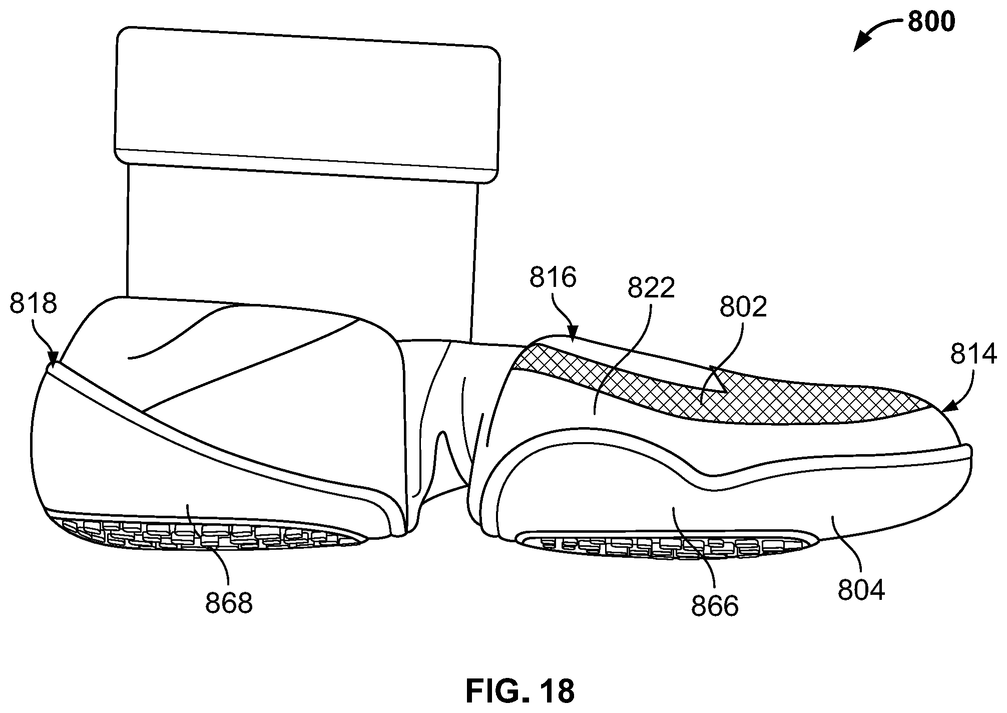 Patent US12317949 Figure 18 – Article of footwear