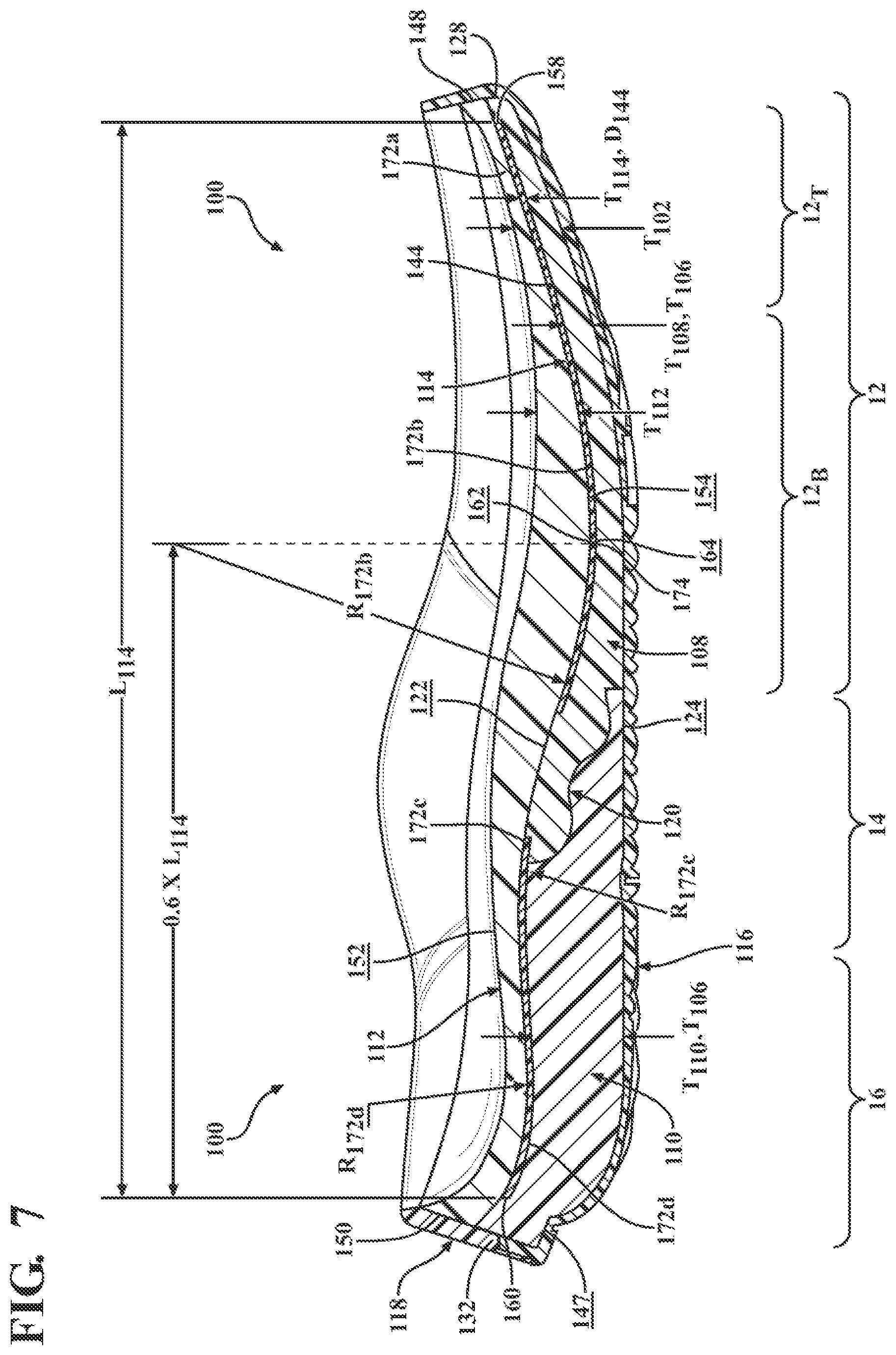 Patent US12317951 Figure 7 – Sole structure for article of footwear