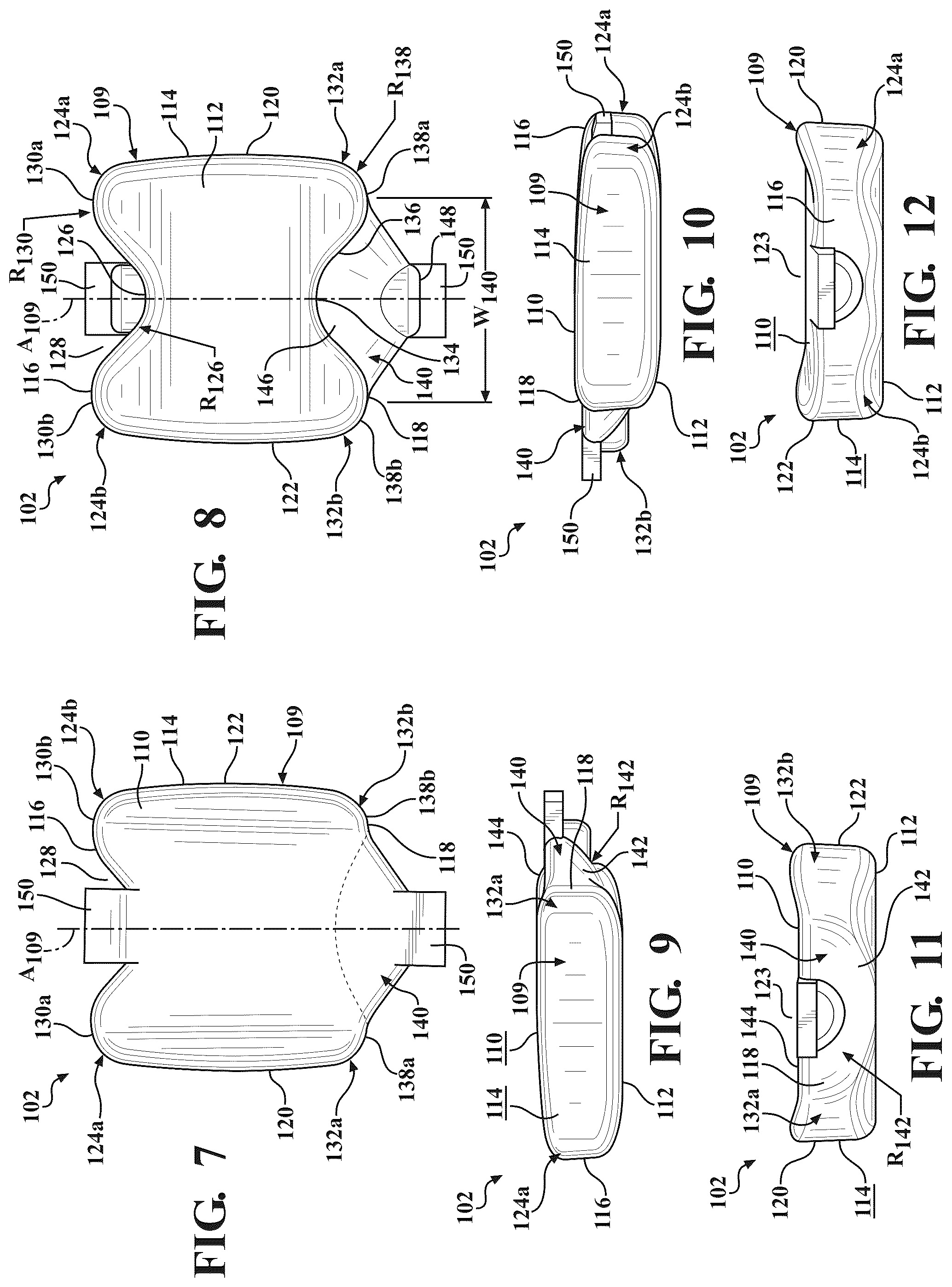 Patent US12317952 Figure 7 – Bladder and sole structure for article of footwear