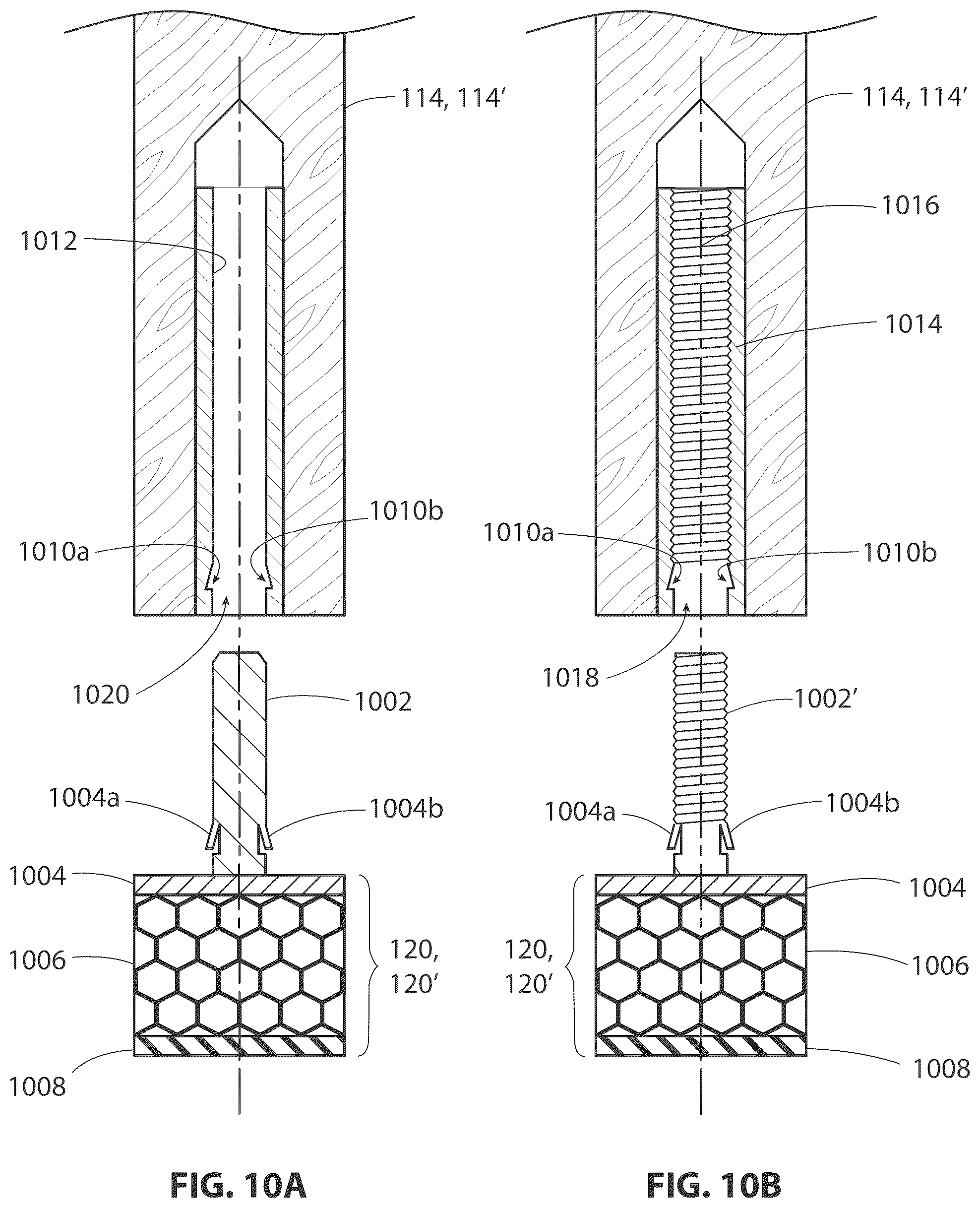 Patent US12317954 Figure 10 – Heel tip cushion with anchoring mechanism inside heel stem