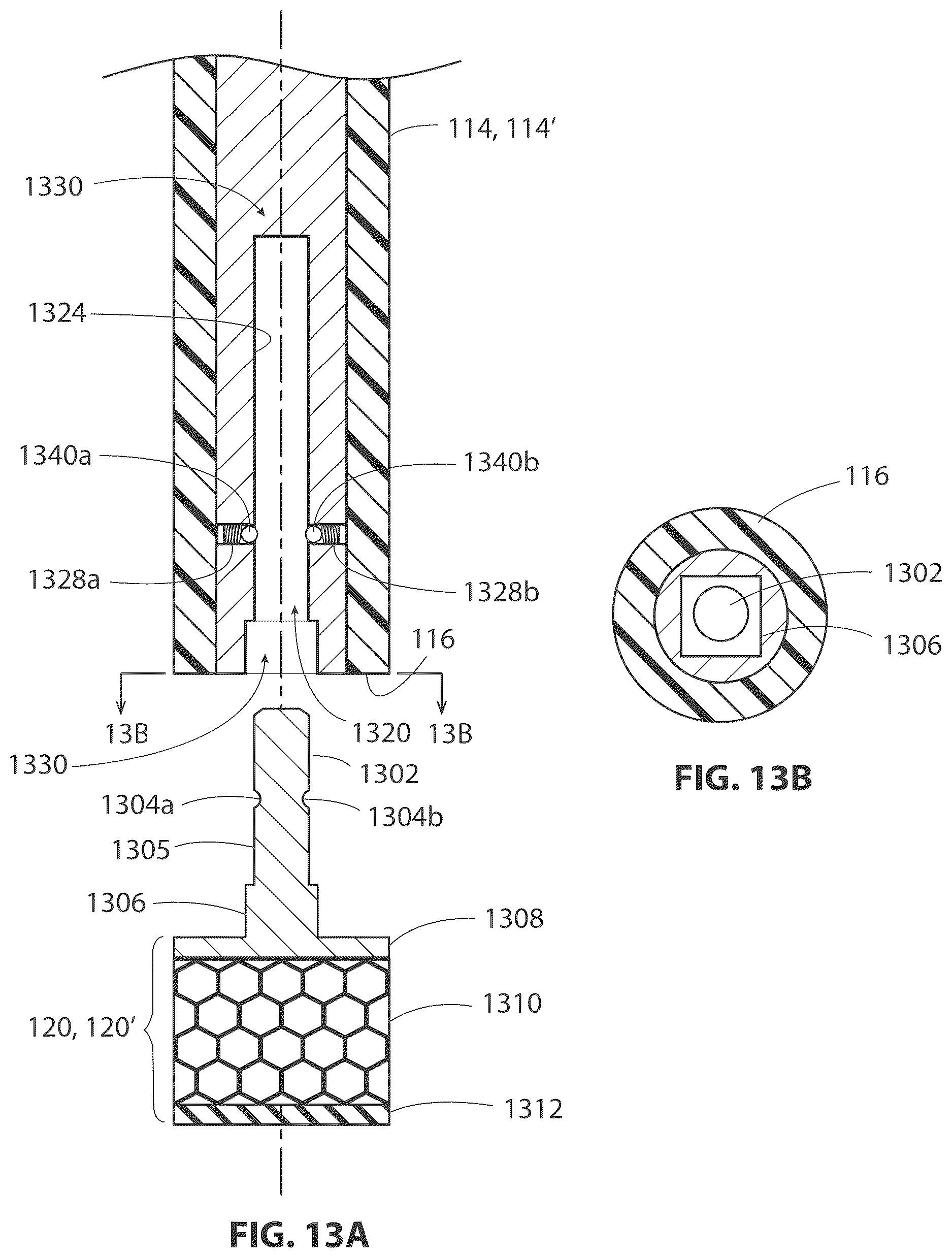 Patent US12317954 Figure 13 – Heel tip cushion with anchoring mechanism inside heel stem