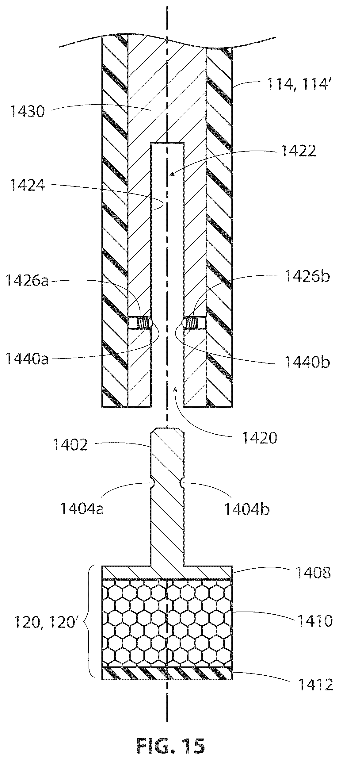 Patent US12317954 Figure 15 – Heel tip cushion with anchoring mechanism inside heel stem
