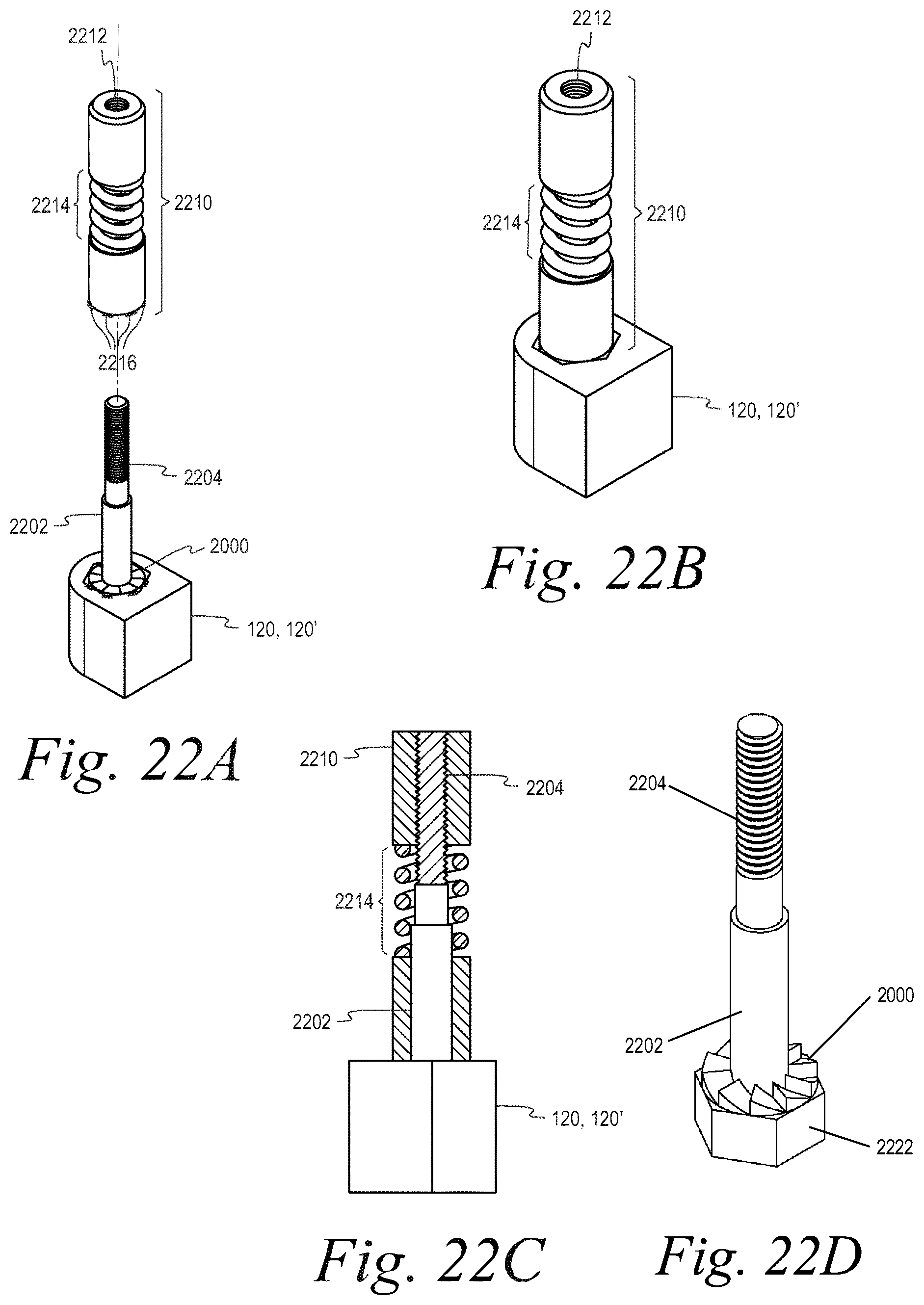 Patent US12317954 Figure 19 – Heel tip cushion with anchoring mechanism inside heel stem