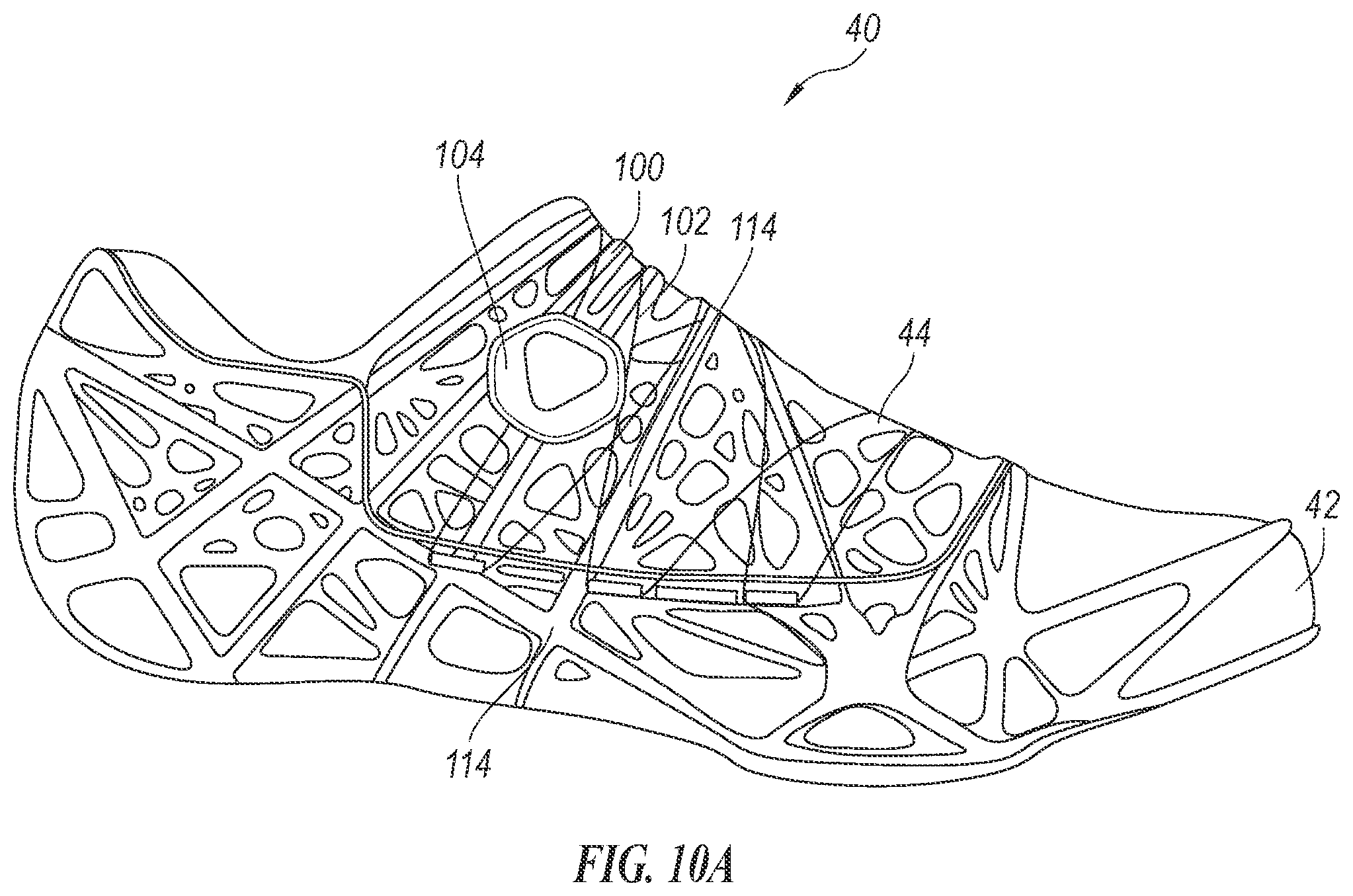 Patent US12317955 Figure 12 – Personalized footwear with integrated caging system