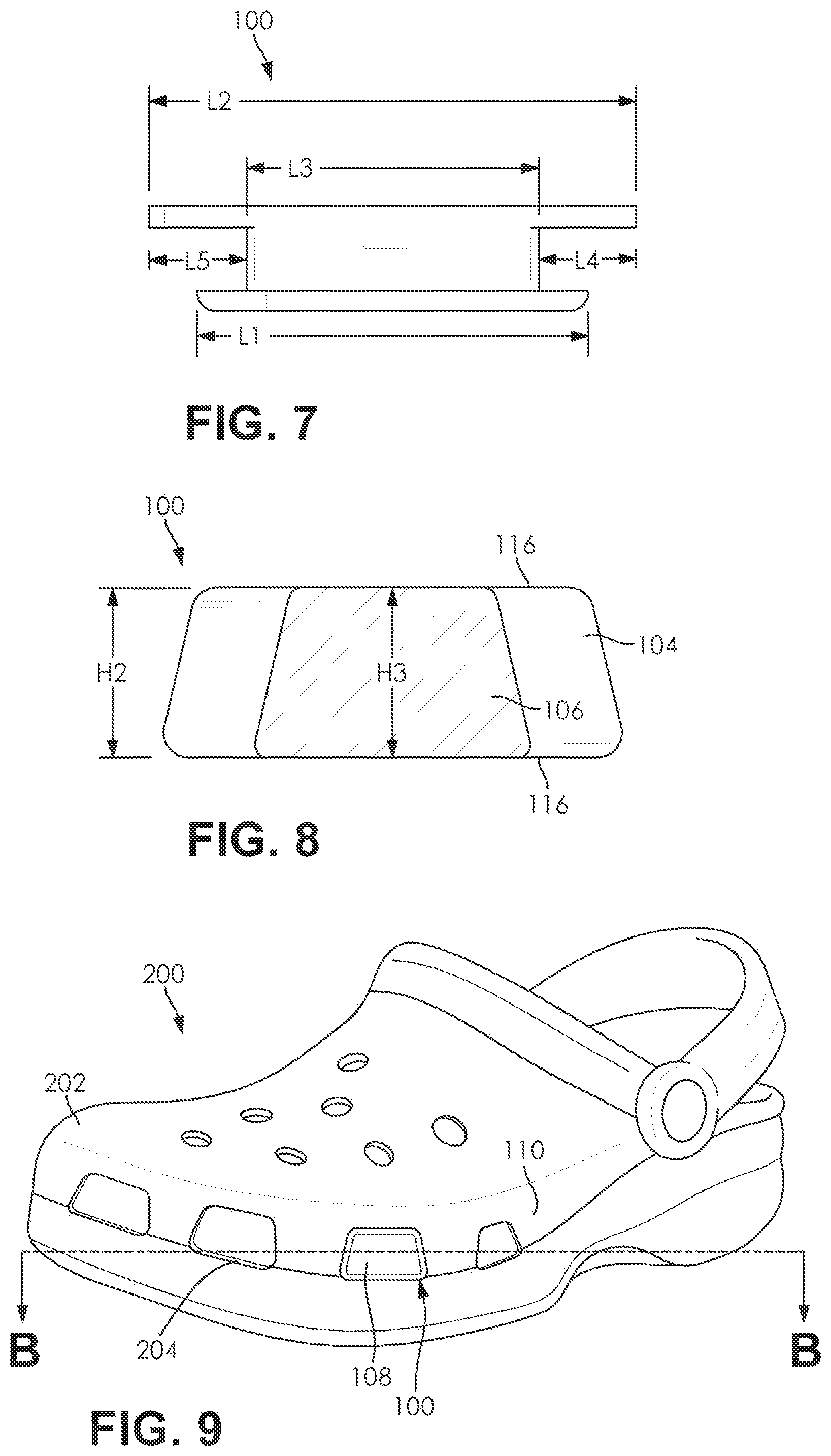 Patent US12317958 Figure 3 – Shoe accessory and related system, kit, and method of use