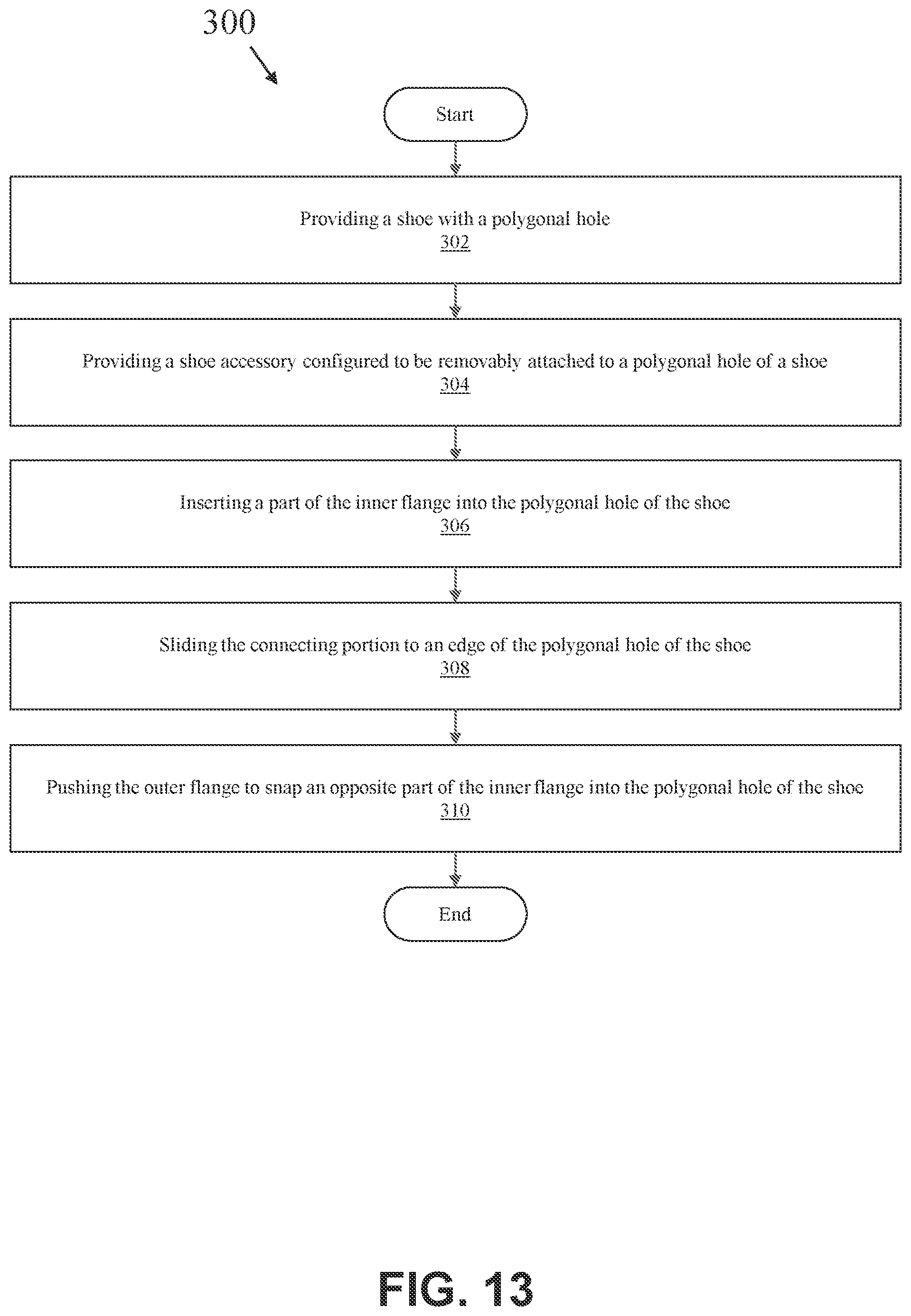 Patent US12317958 Figure 5 – Shoe accessory and related system, kit, and method of use