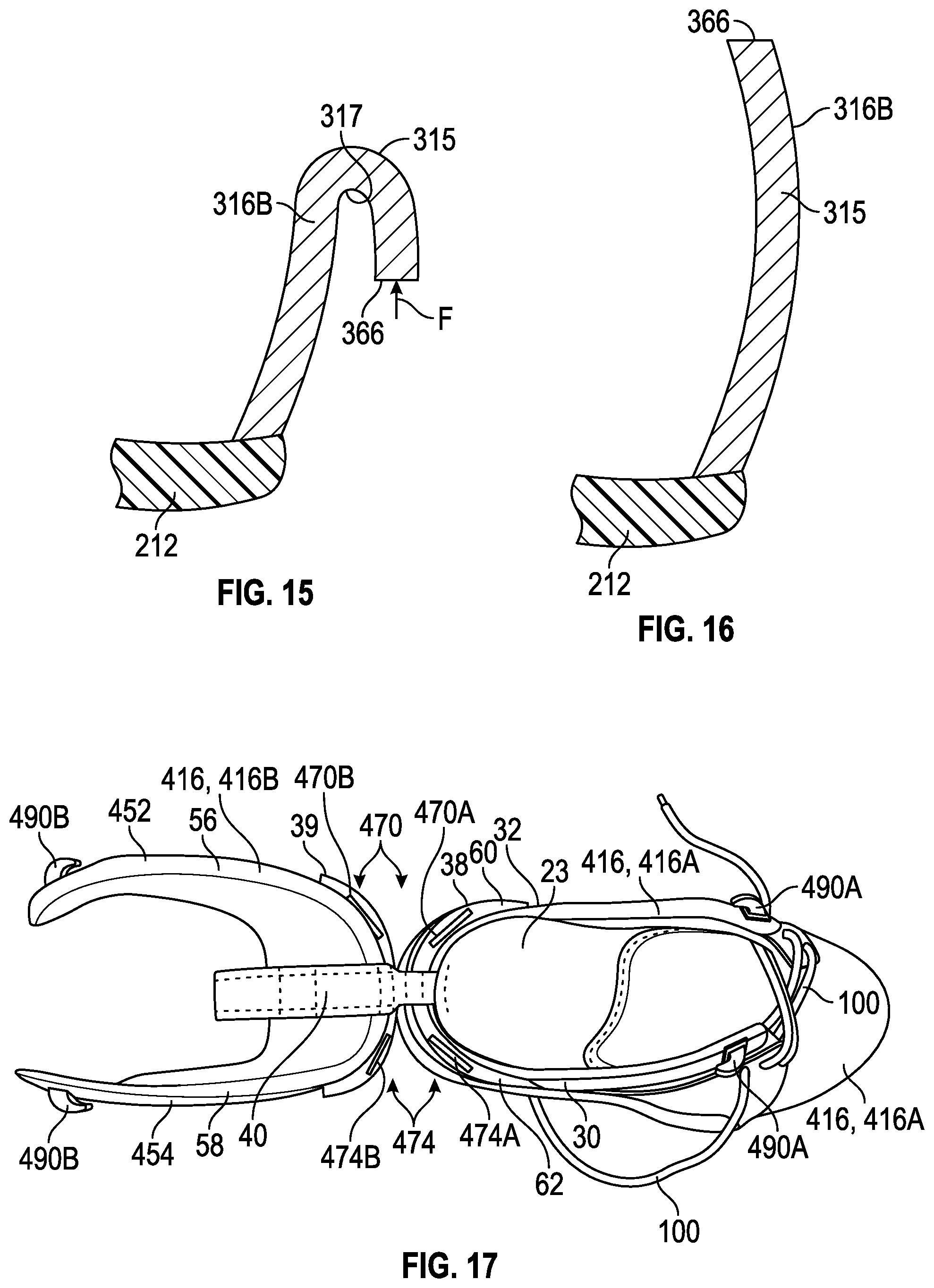 Patent US12317960 Figure 8 – Rear access article of footwear with movable heel portion