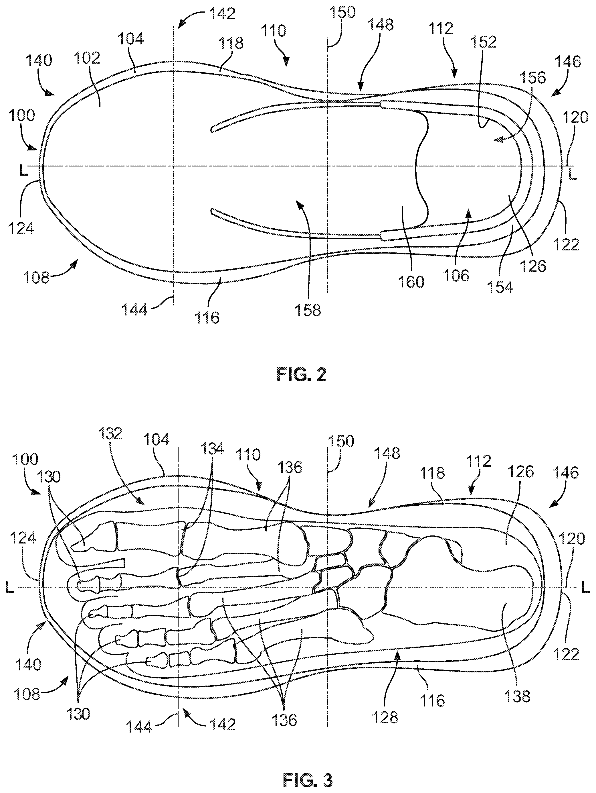 Patent US12317961 Figure 2 – Article of footwear having a display system
