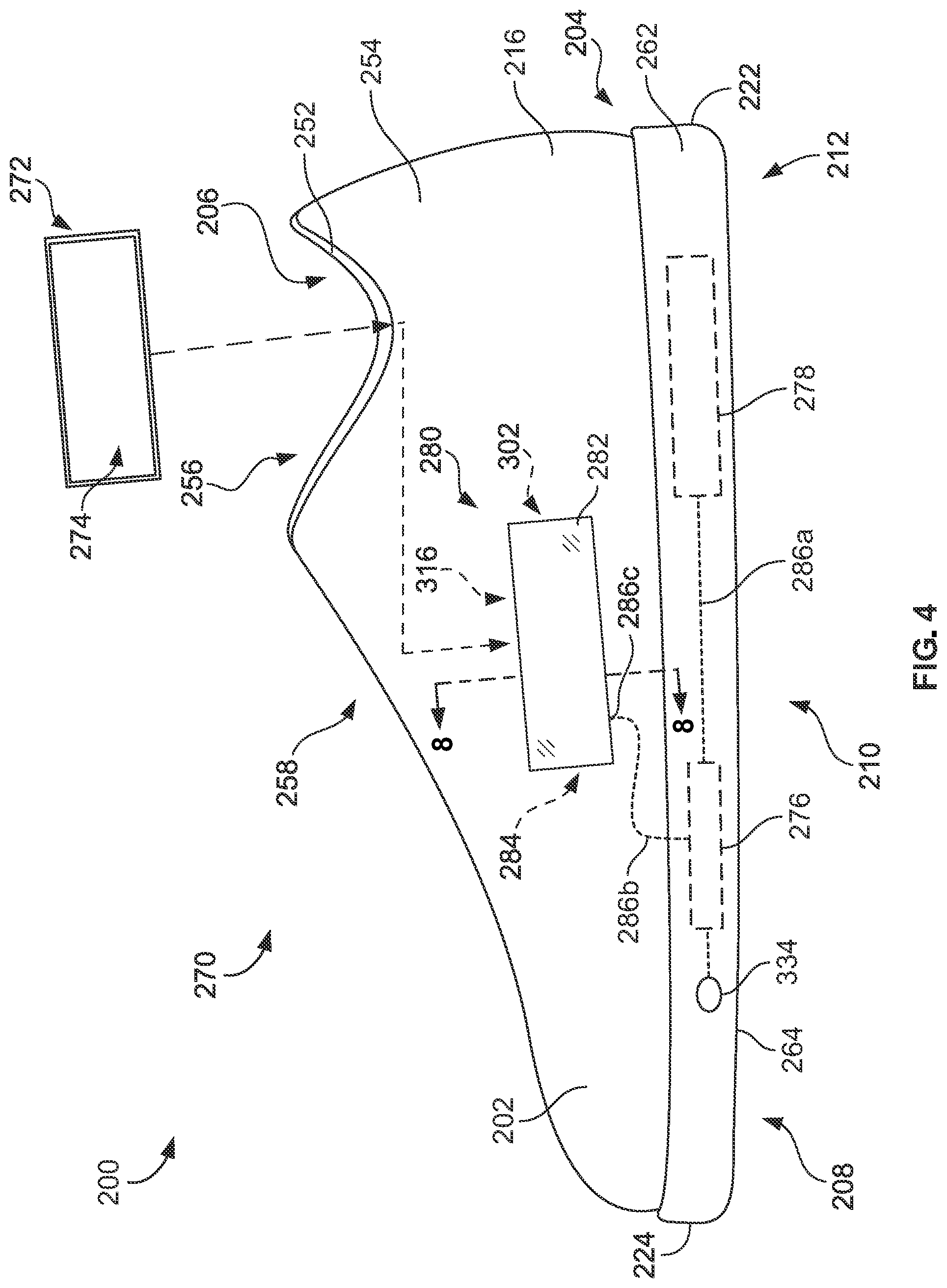 Patent US12317961 Figure 3 – Article of footwear having a display system