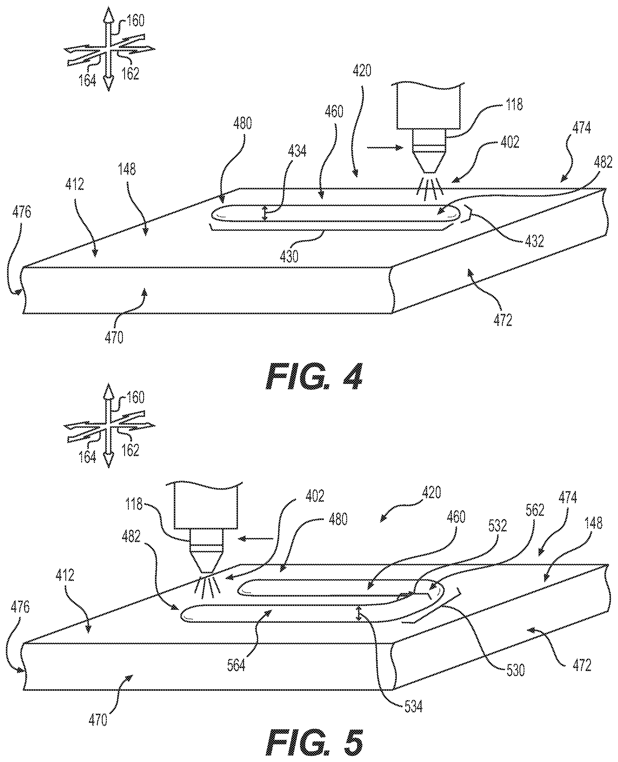 Patent US12317962 Figure 4 – Three-dimensional printing of a traced element