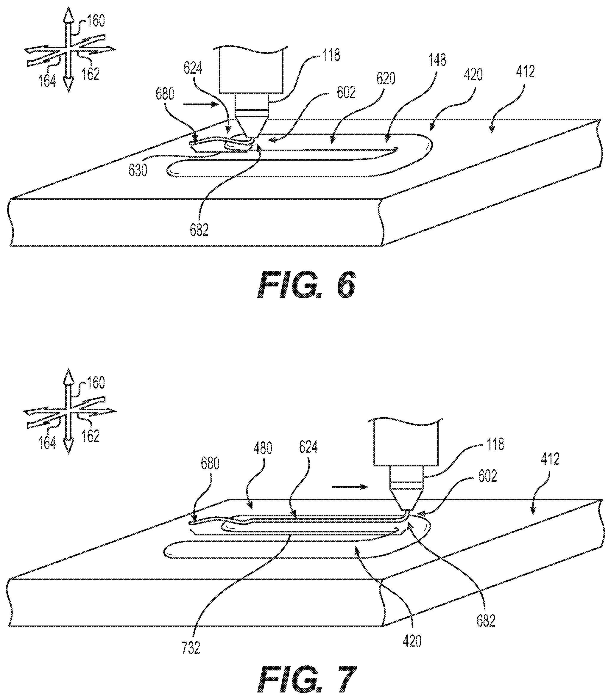 Patent US12317962 Figure 5 – Three-dimensional printing of a traced element