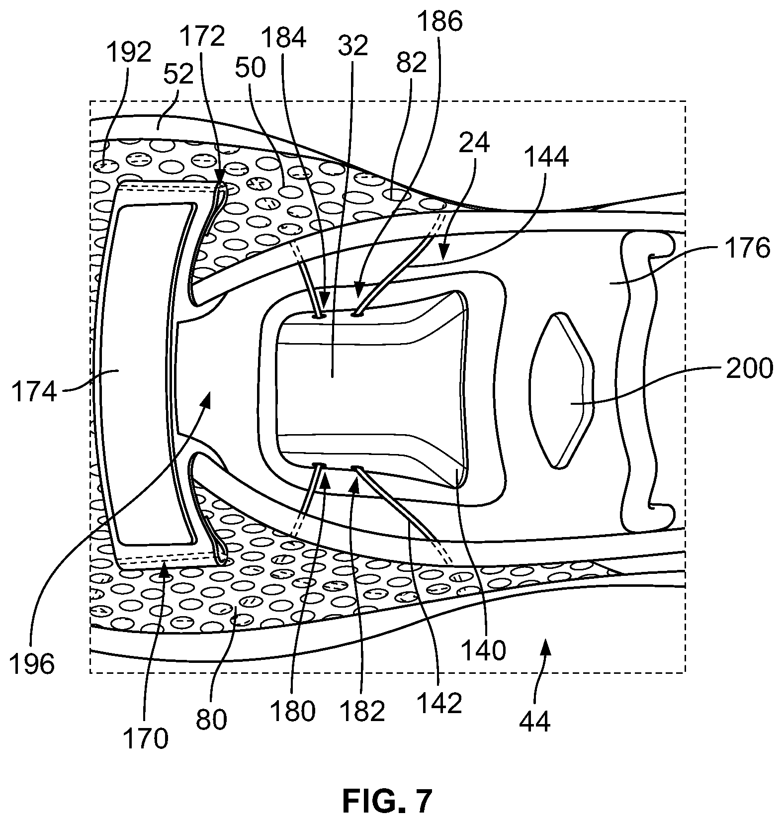 Patent US12317963 Figure 5 – Article of footwear having an automatic lacing system