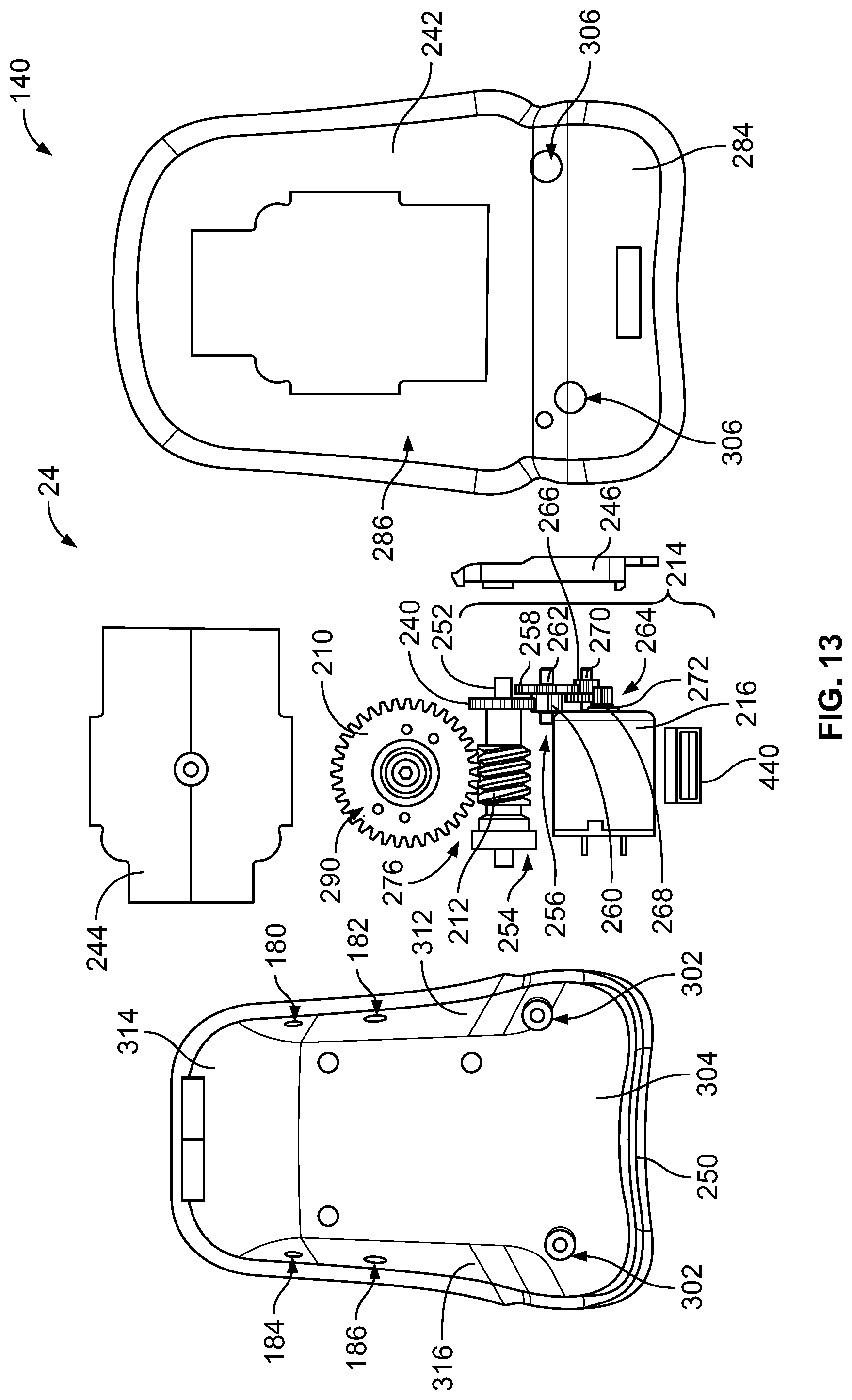 Patent US12317963 Figure 13 – Article of footwear having an automatic lacing system