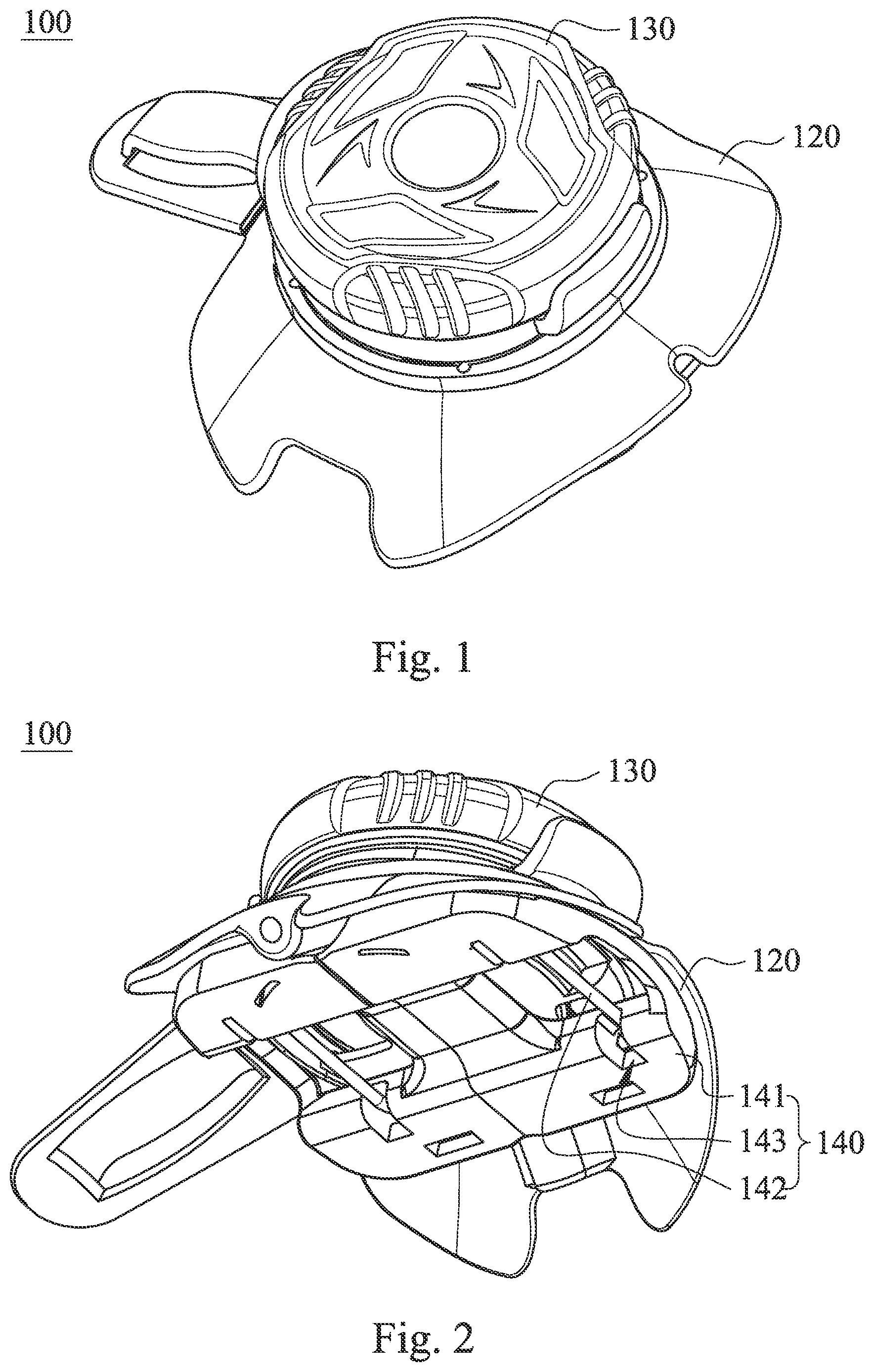 Patent US12317964 Figure 1 – Fastening device