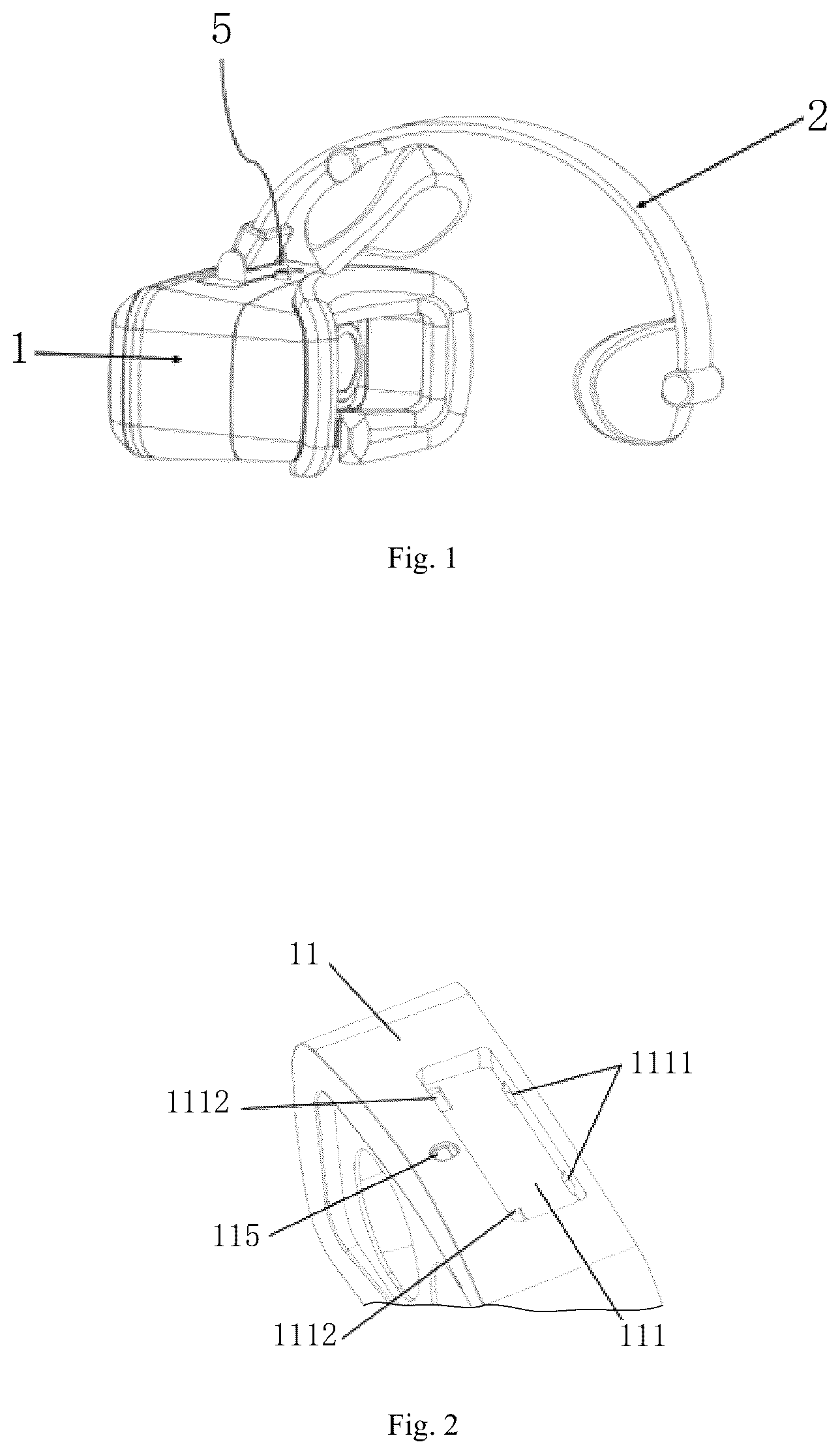 Patent US12317965 Figure 1 – Quick-release assembly and virtual reality device
