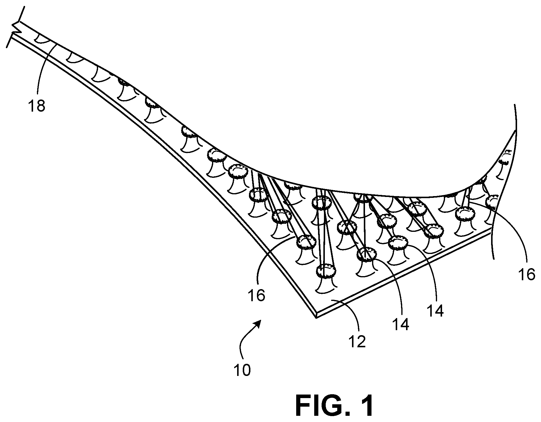 Patent US12317967 Figure 1 – Making male touch fastener elements
