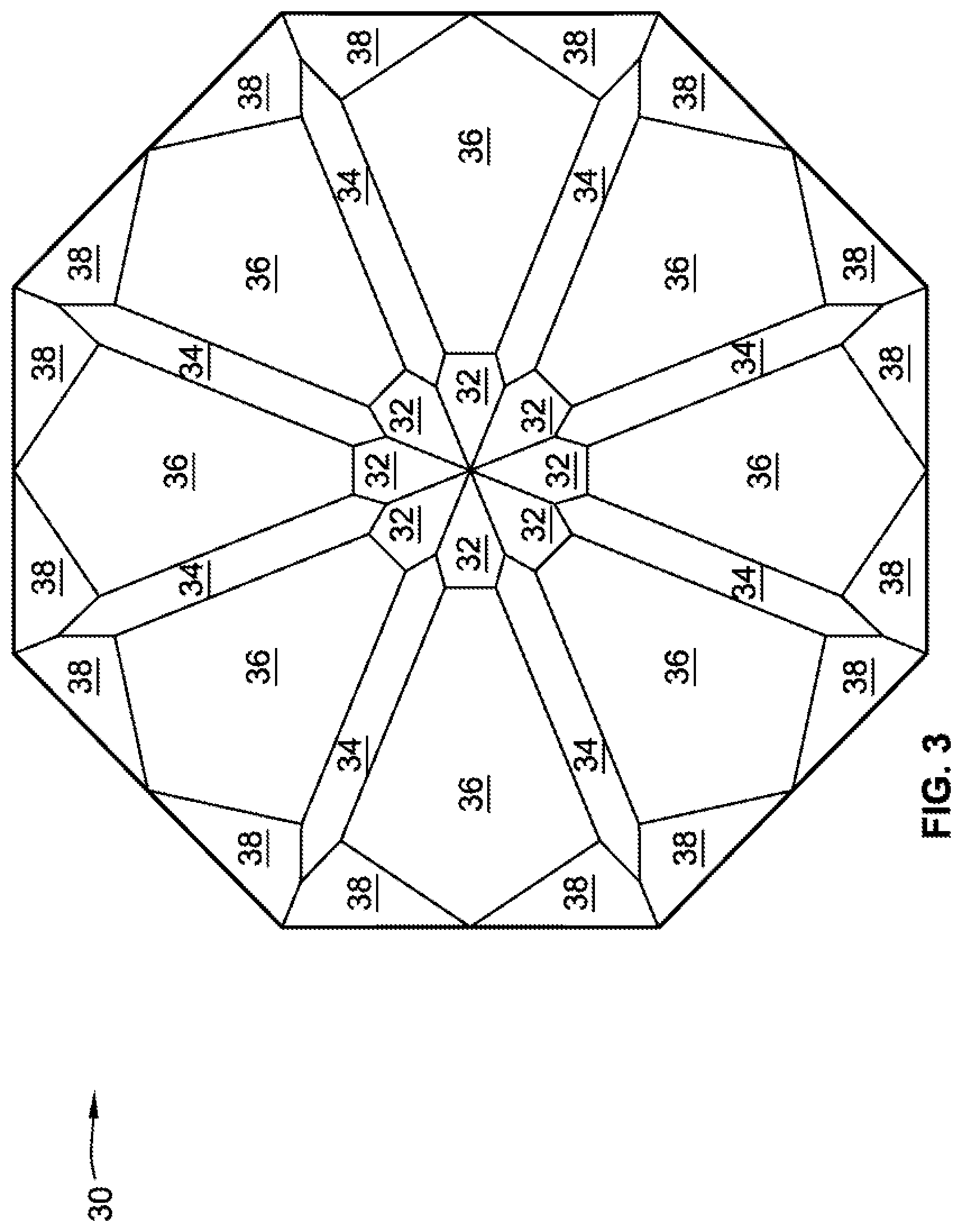 Patent US12317969 Figure 3 – Gemstone and methods of cutting the same