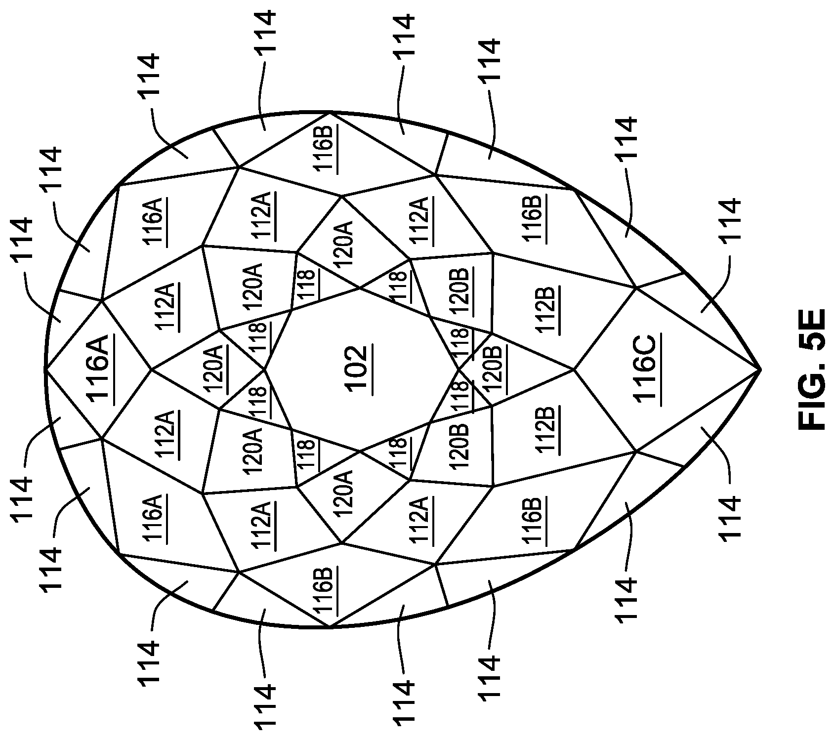 Patent US12317970 Figure 9 – Gemstone and methods of cutting the same