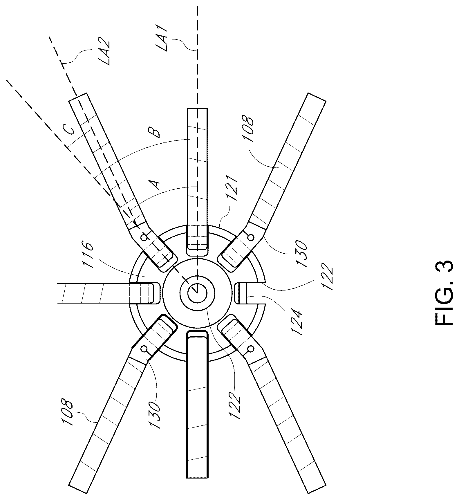 Patent US12317976 Figure 3 – Shade structure assemblies and components