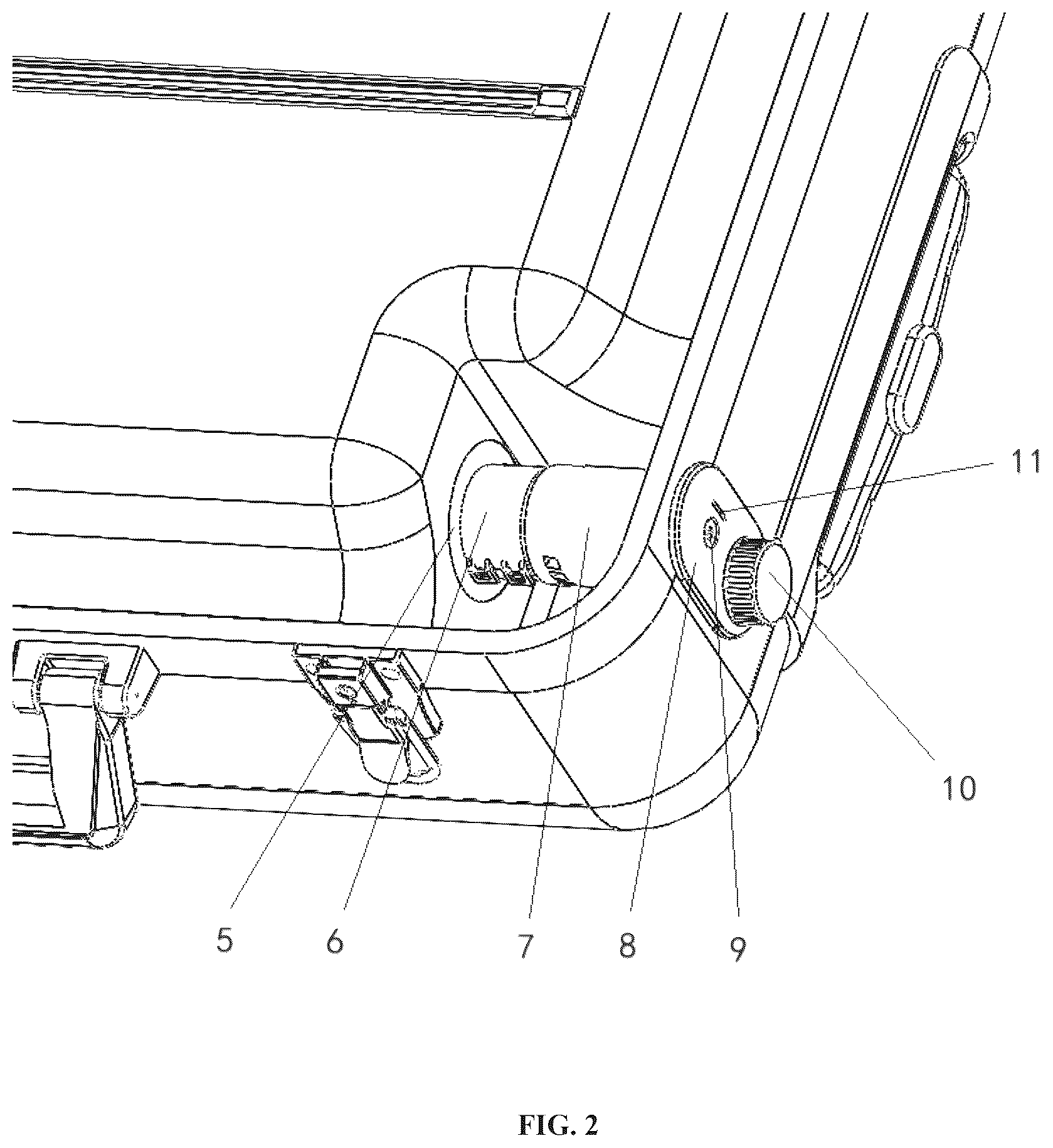 Patent US12317980 Figure 2 – Automatic vacuum suitcase