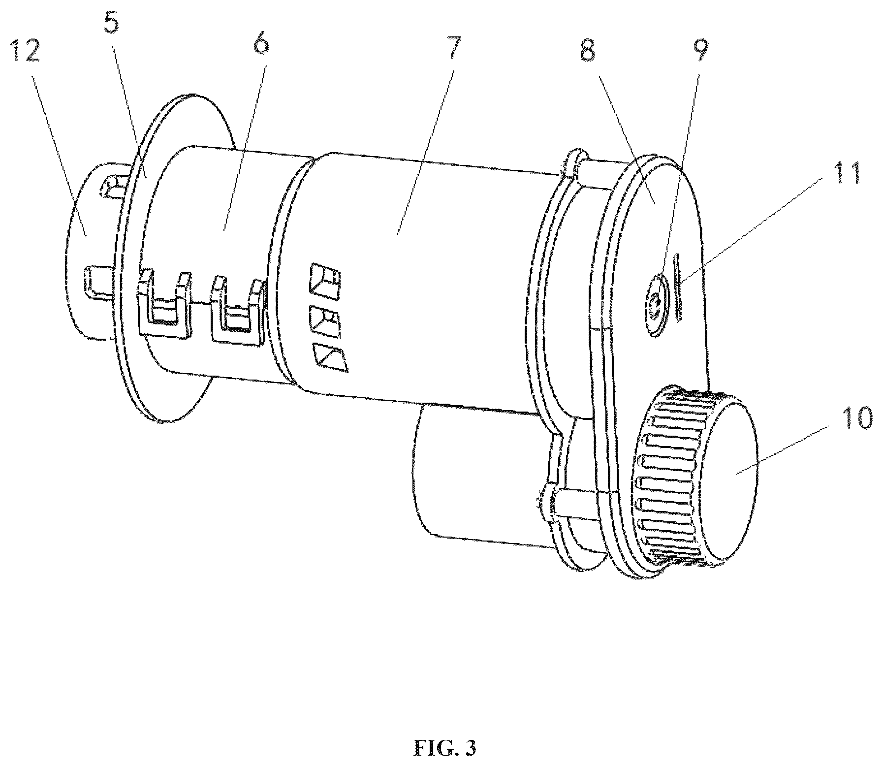 Patent US12317980 Figure 3 – Automatic vacuum suitcase