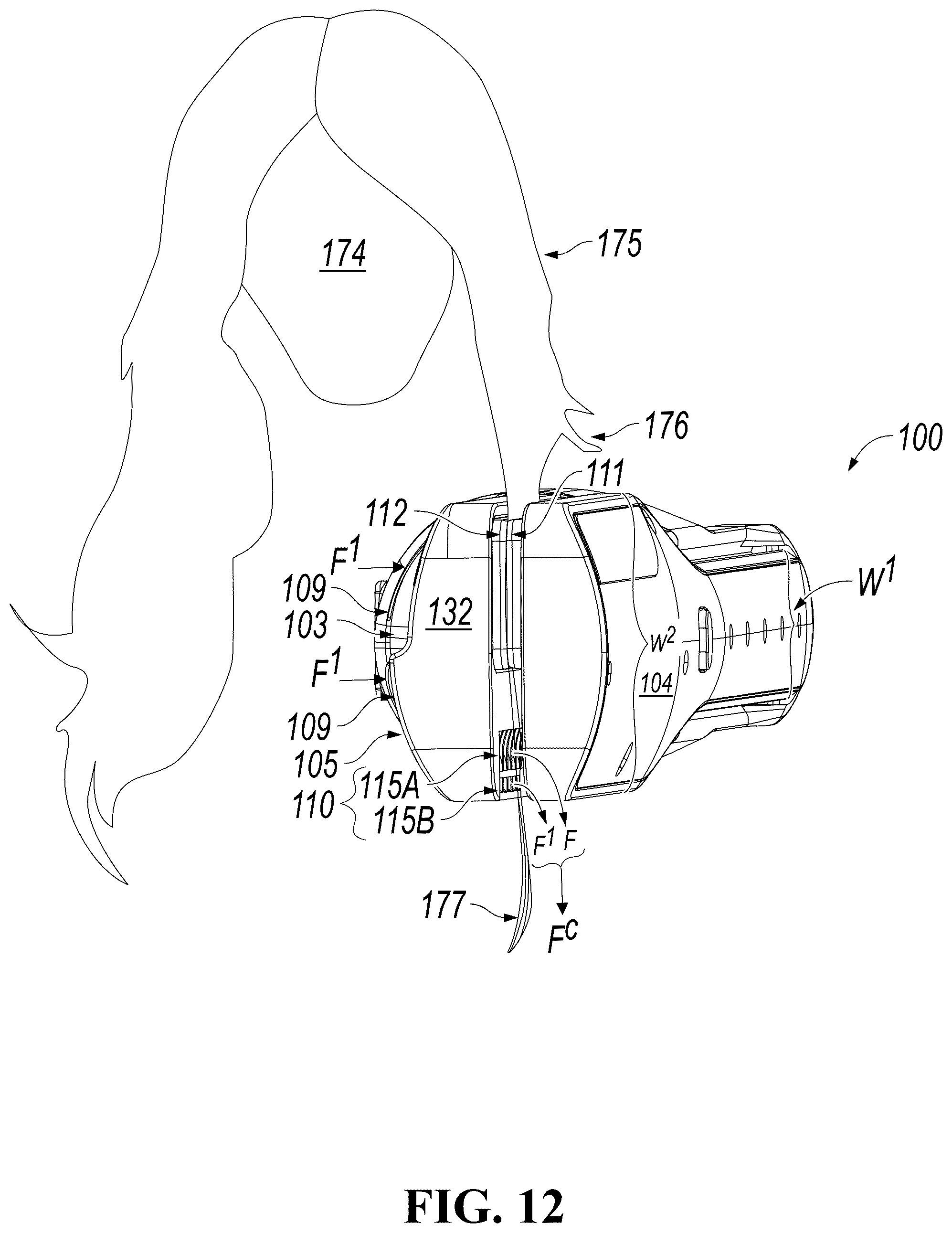 Patent US12317983 Figure 18 – Heated hair straightening accessory