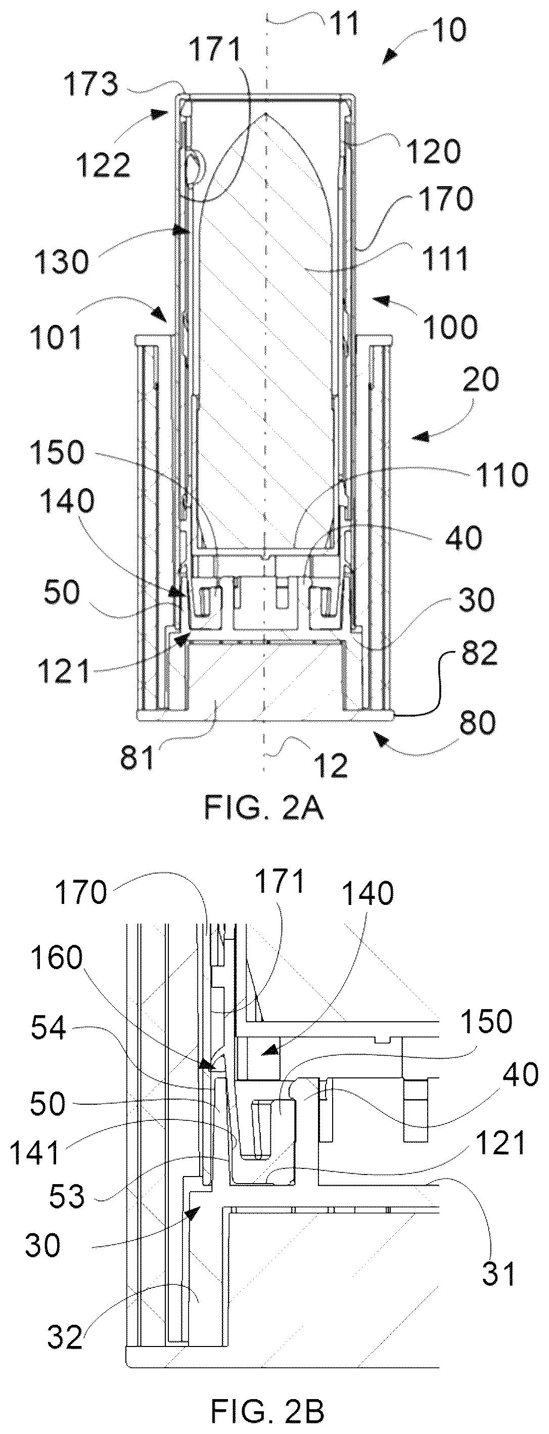Patent US12317985 Figure 2 – Refillable stick case