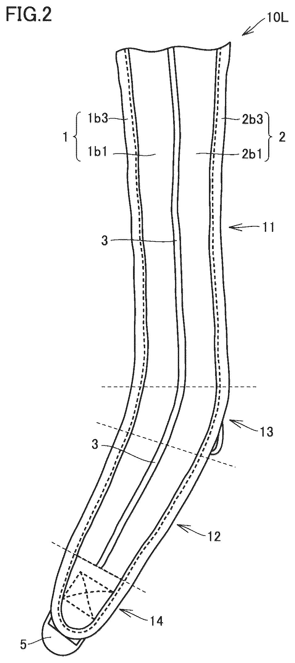 Patent US12317987 Figure 2 – Shoulder belt and bag
